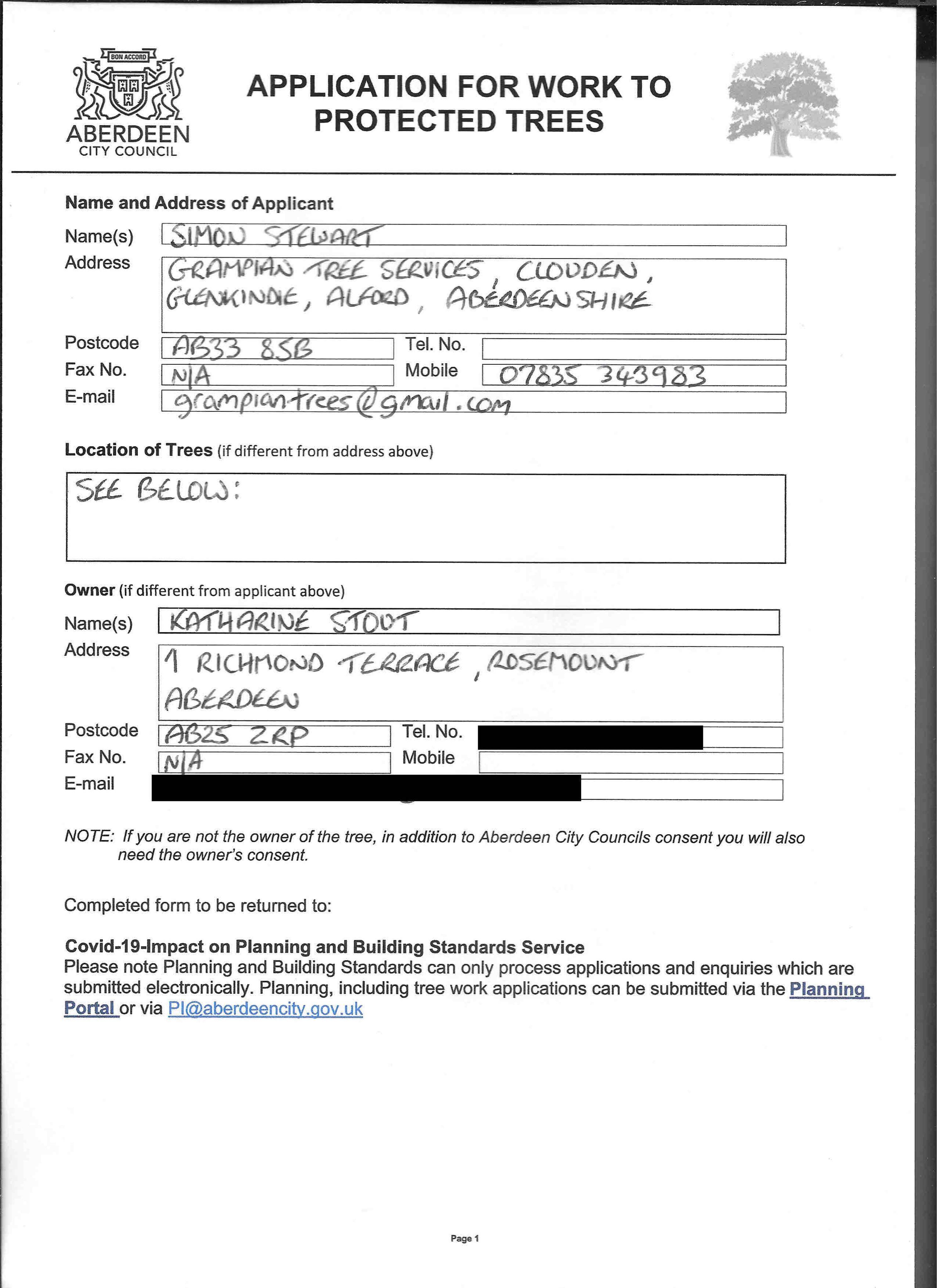 Planning document
