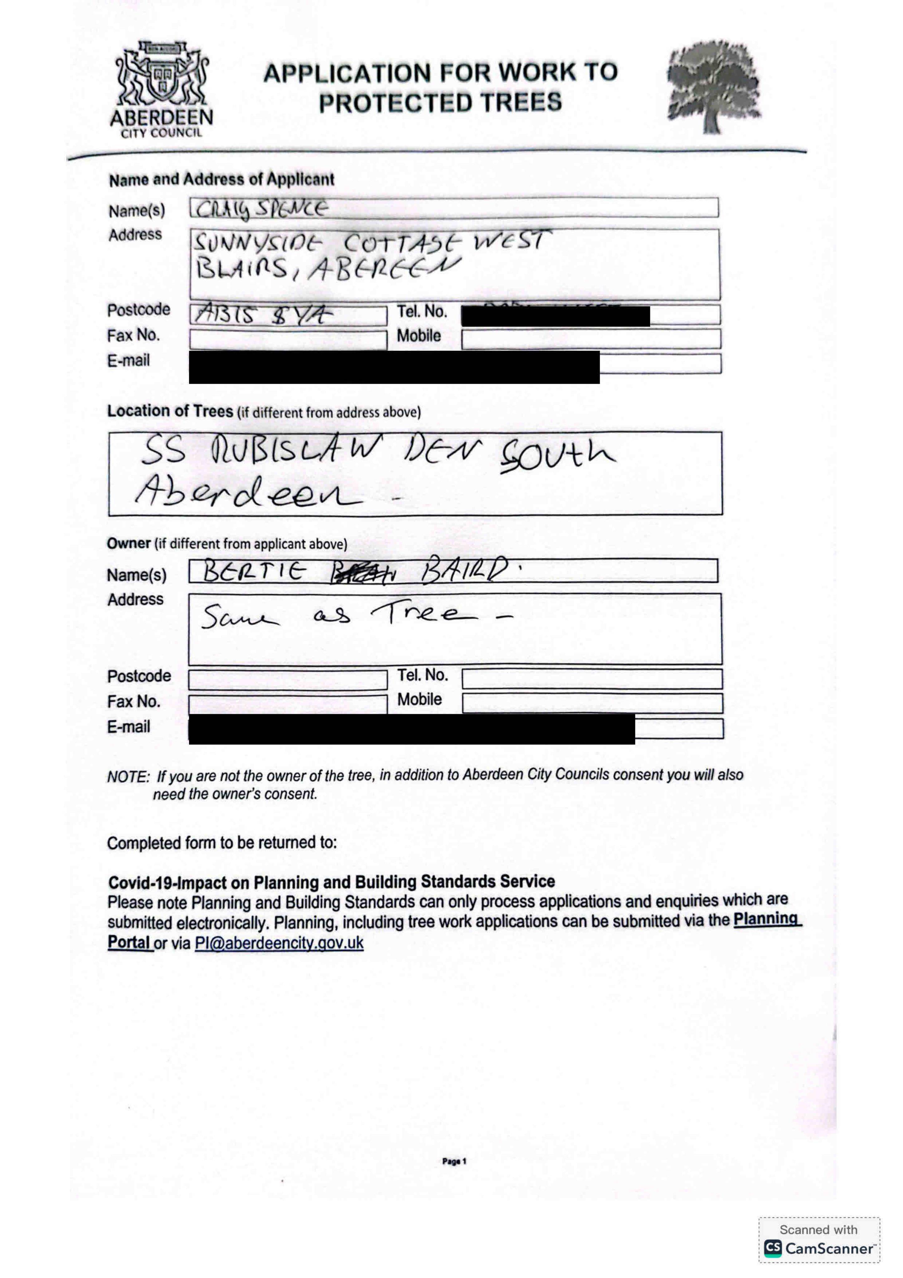 Planning document
