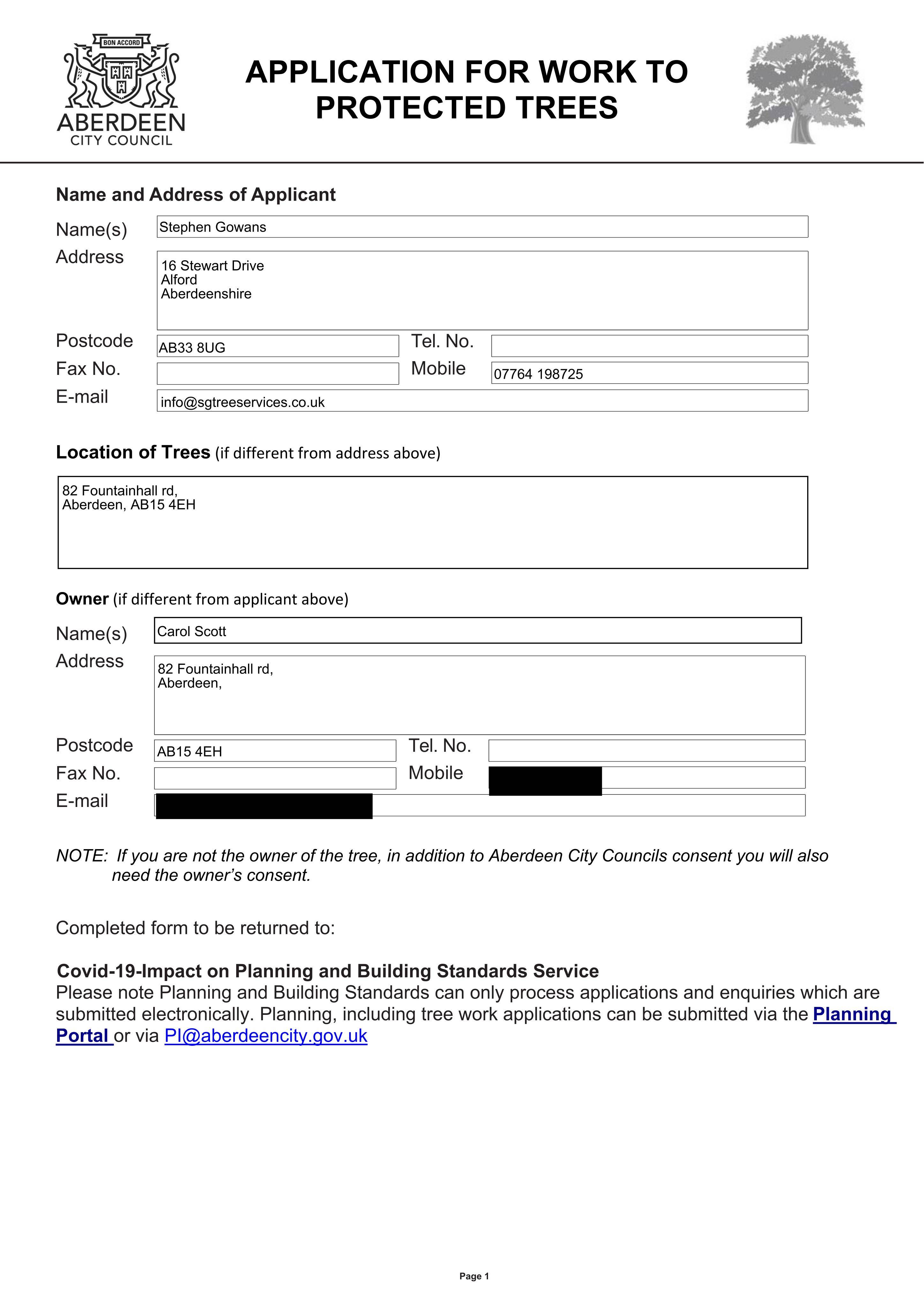 Planning document