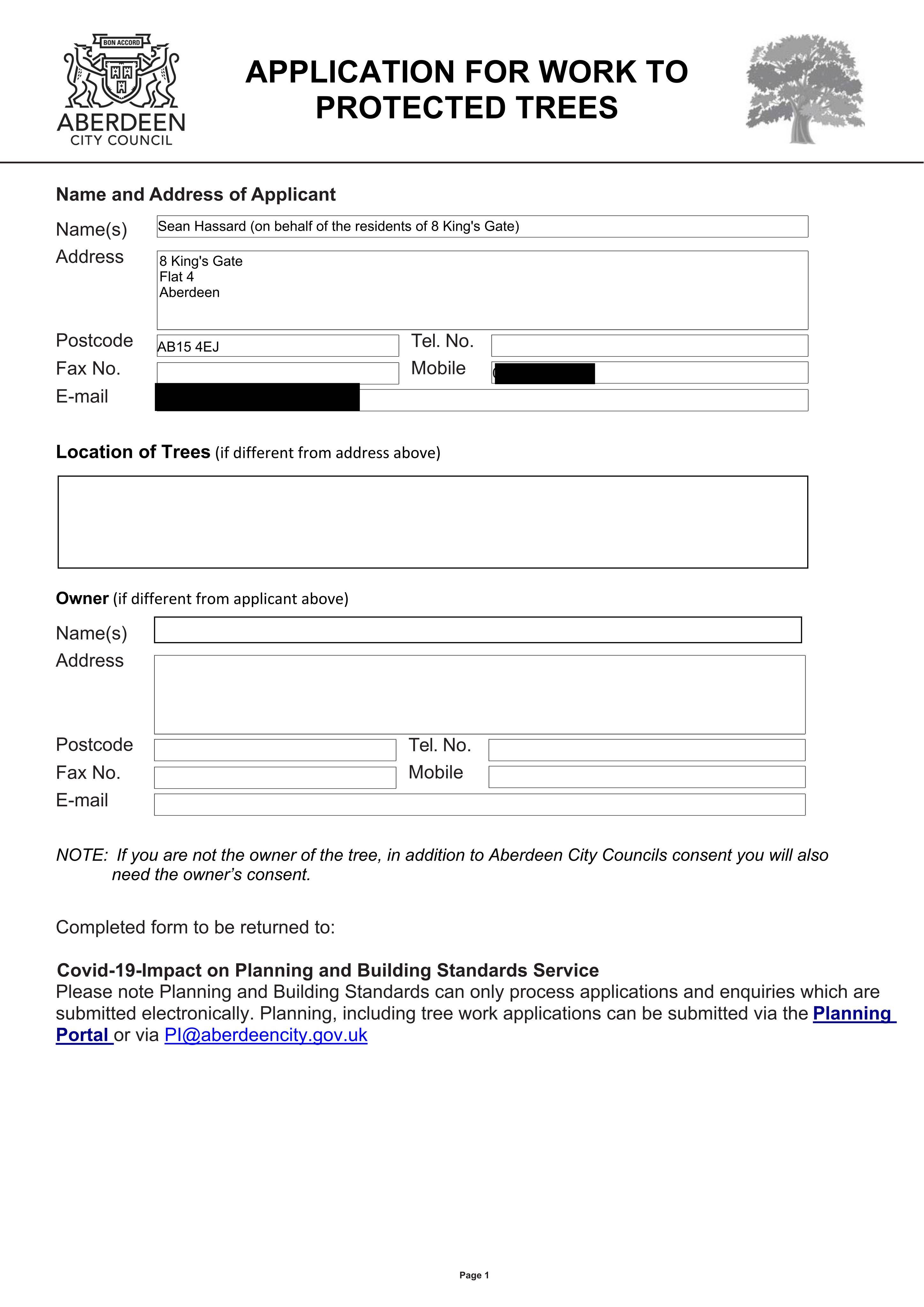 Planning document
