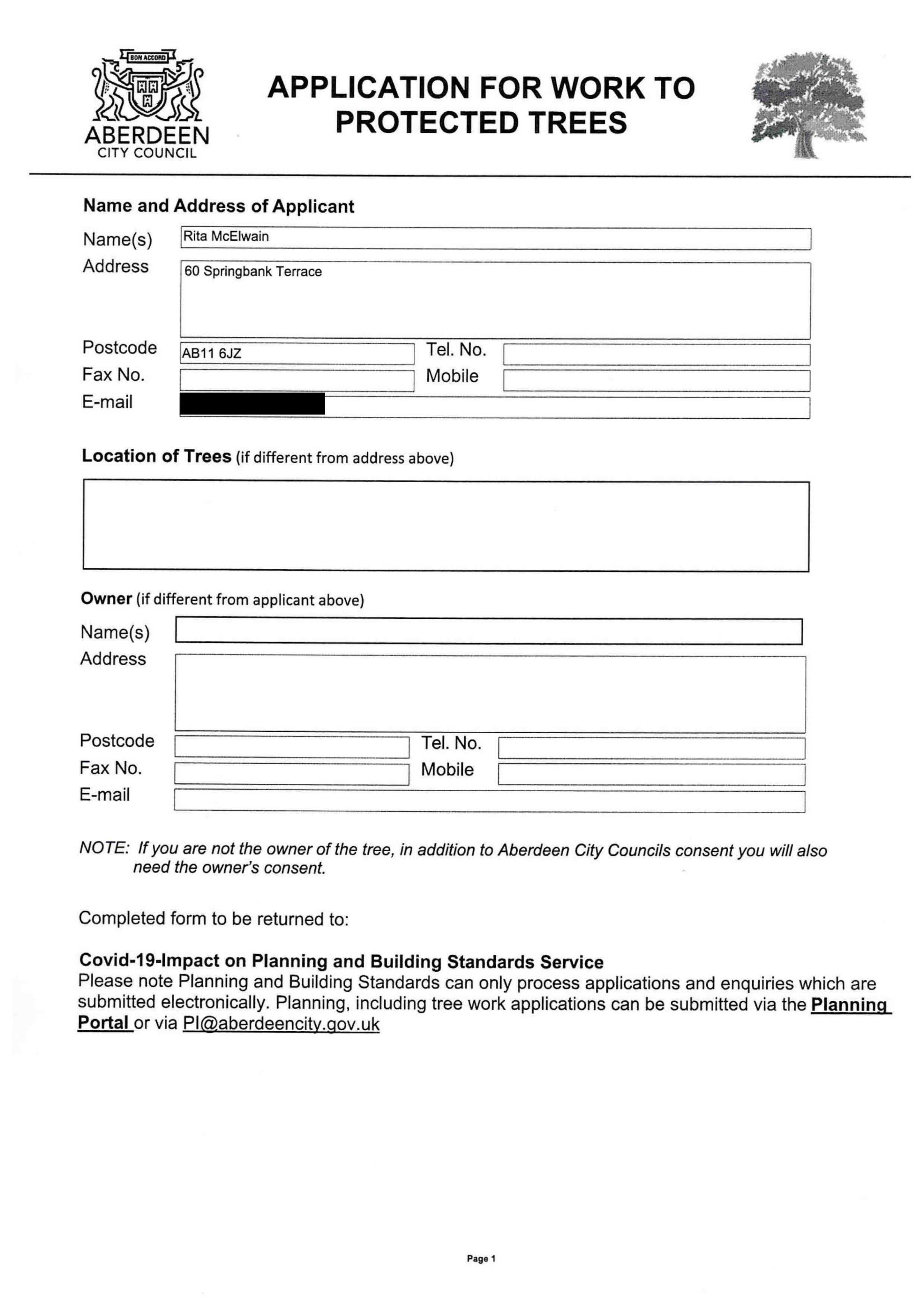Planning document