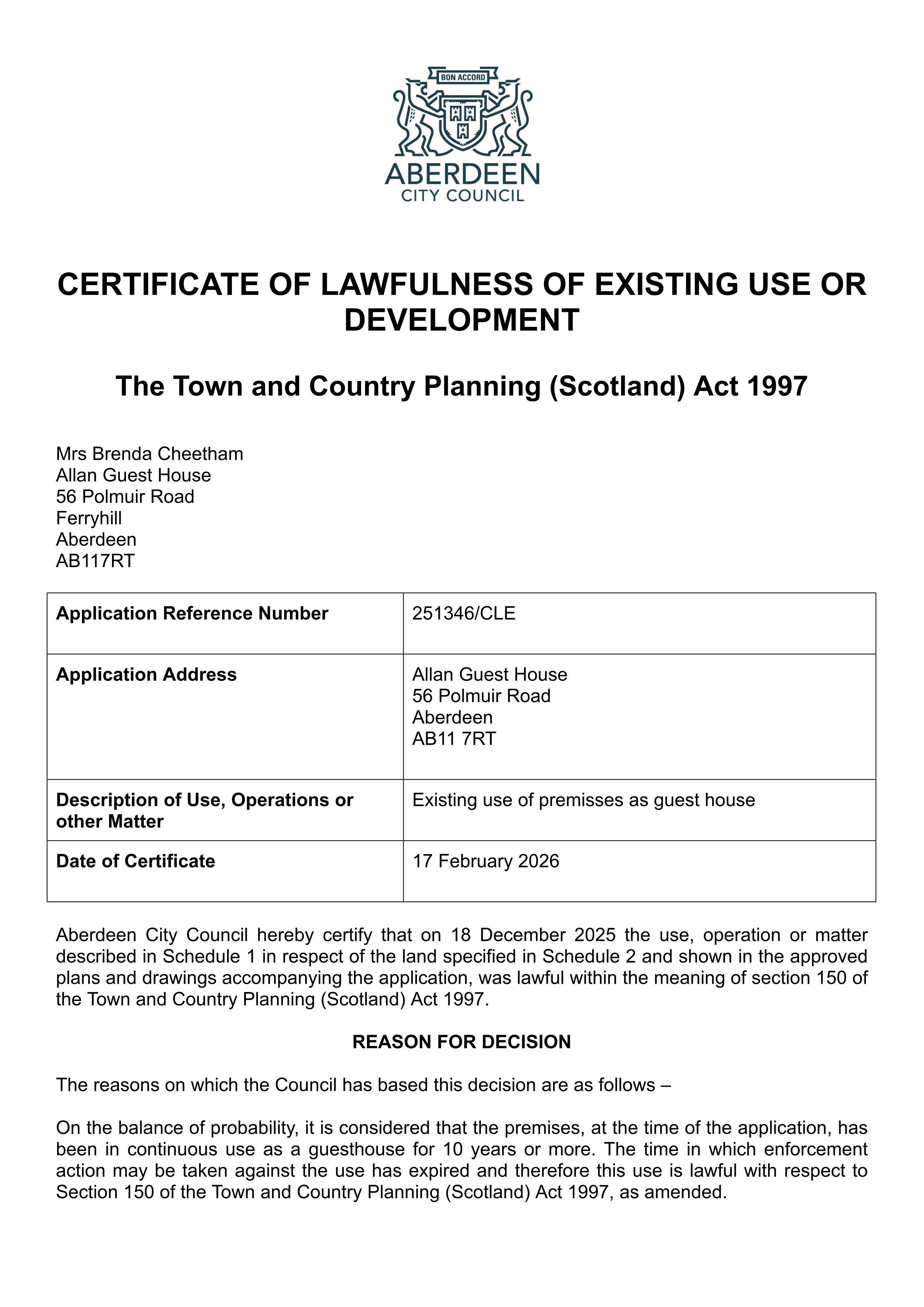 Planning document