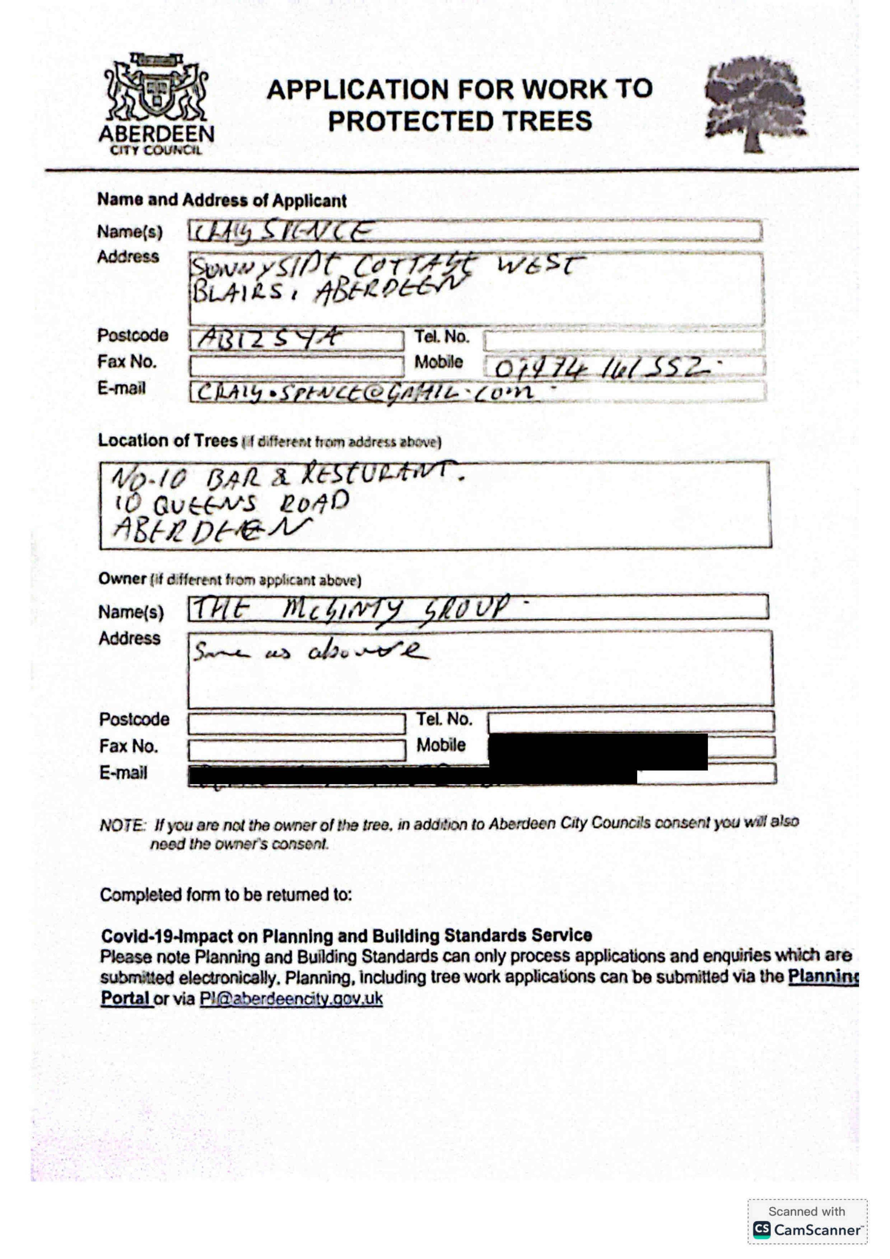 Planning document