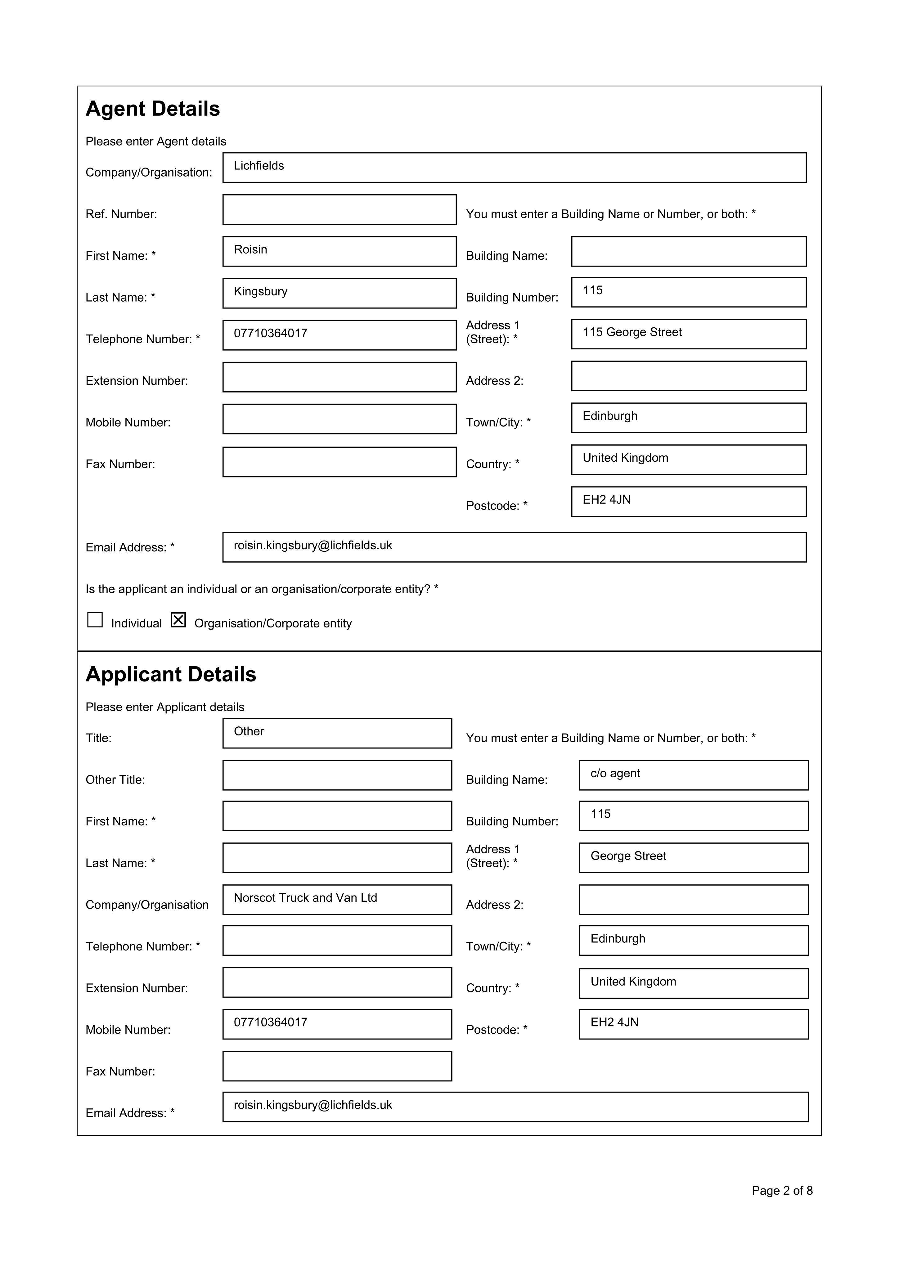 Planning document