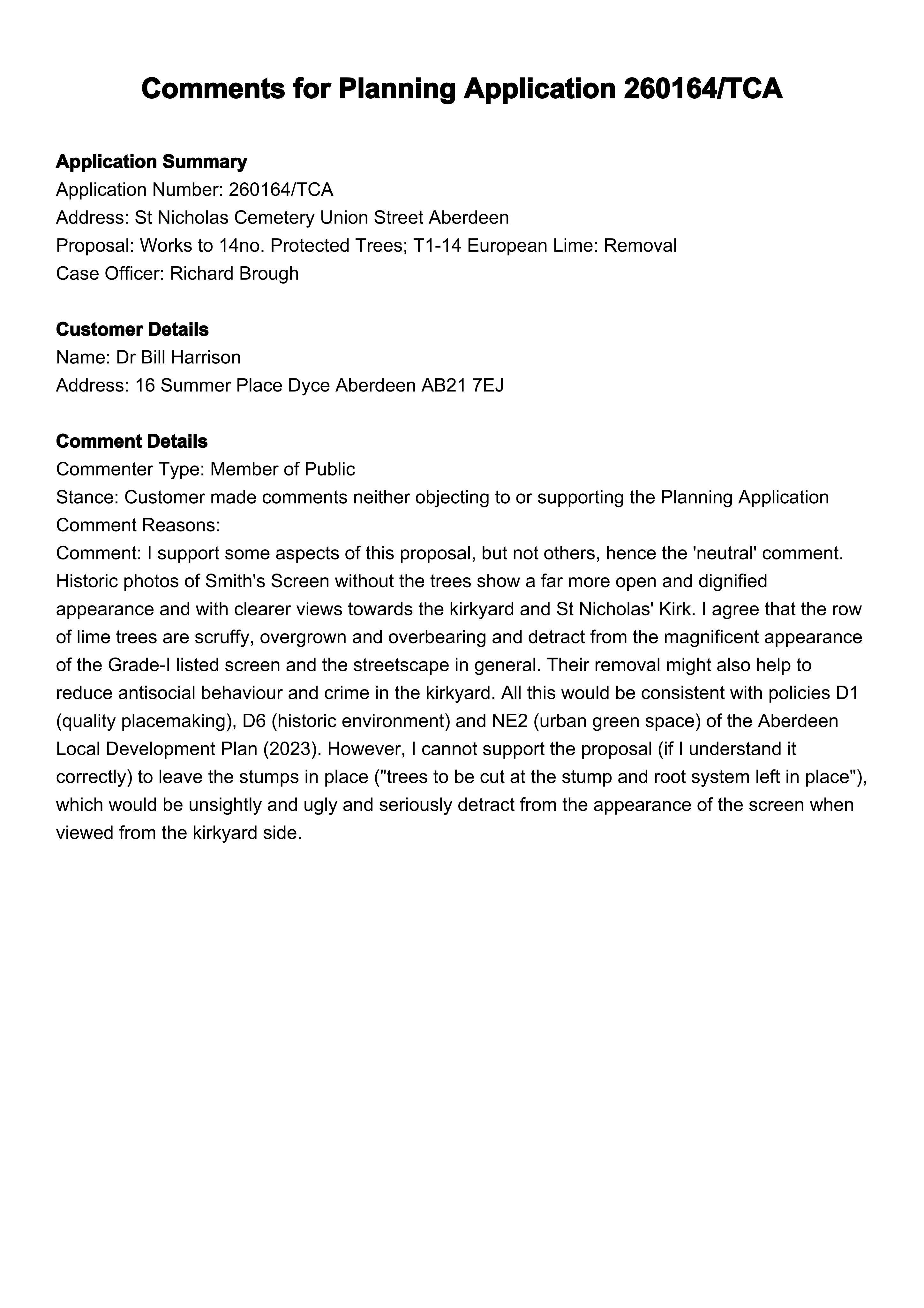 Planning document