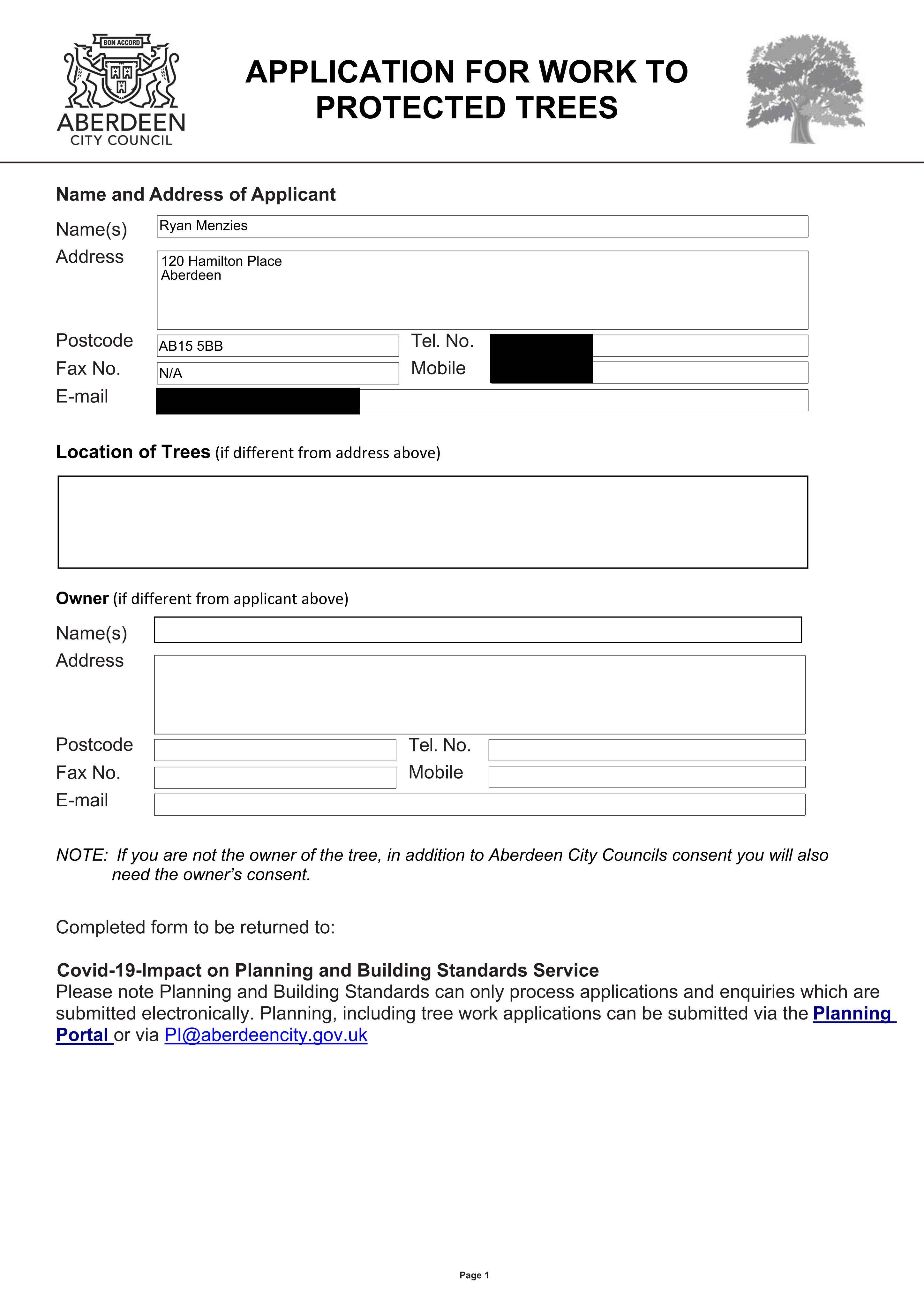 Planning document