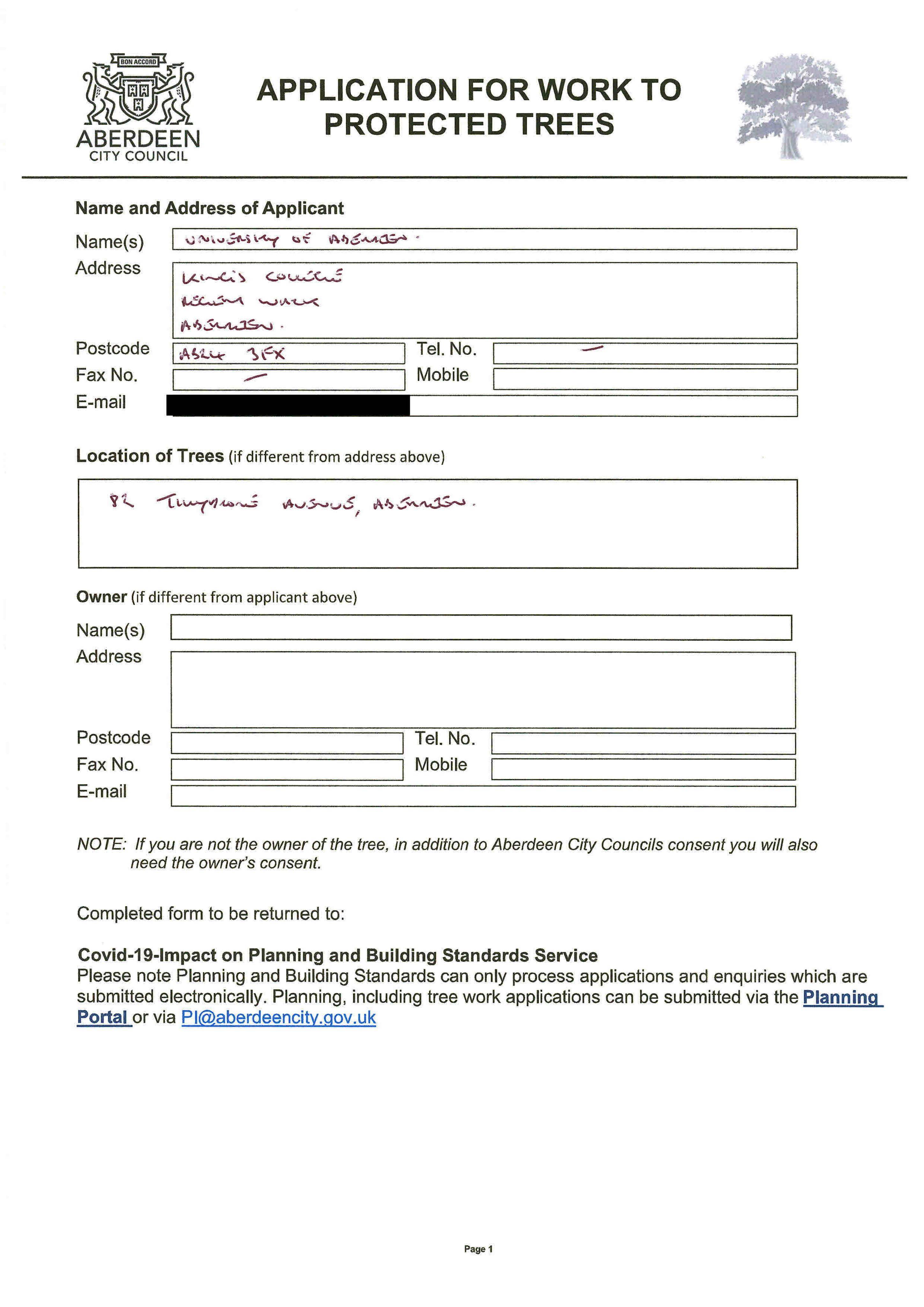 Planning document