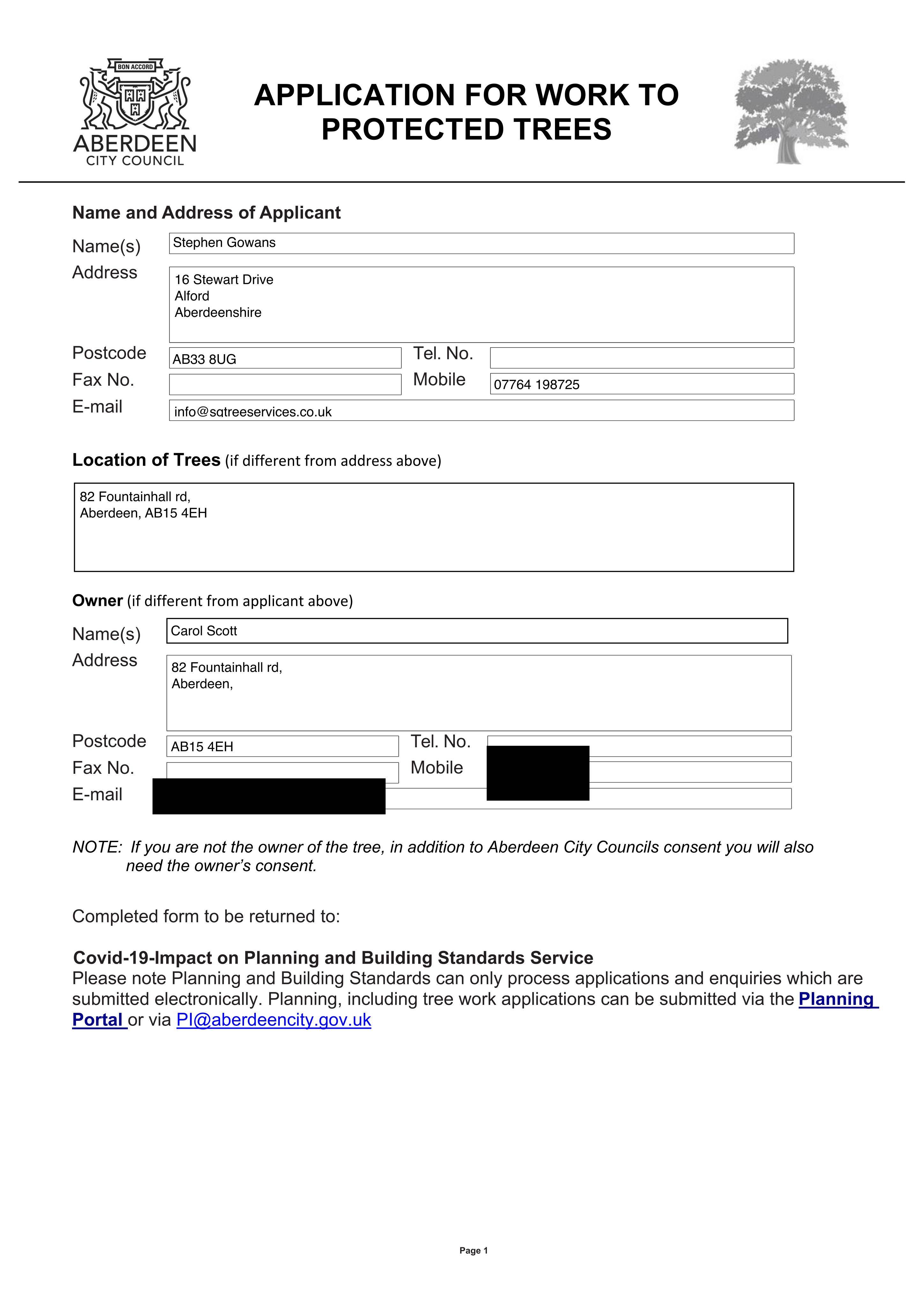 Planning document