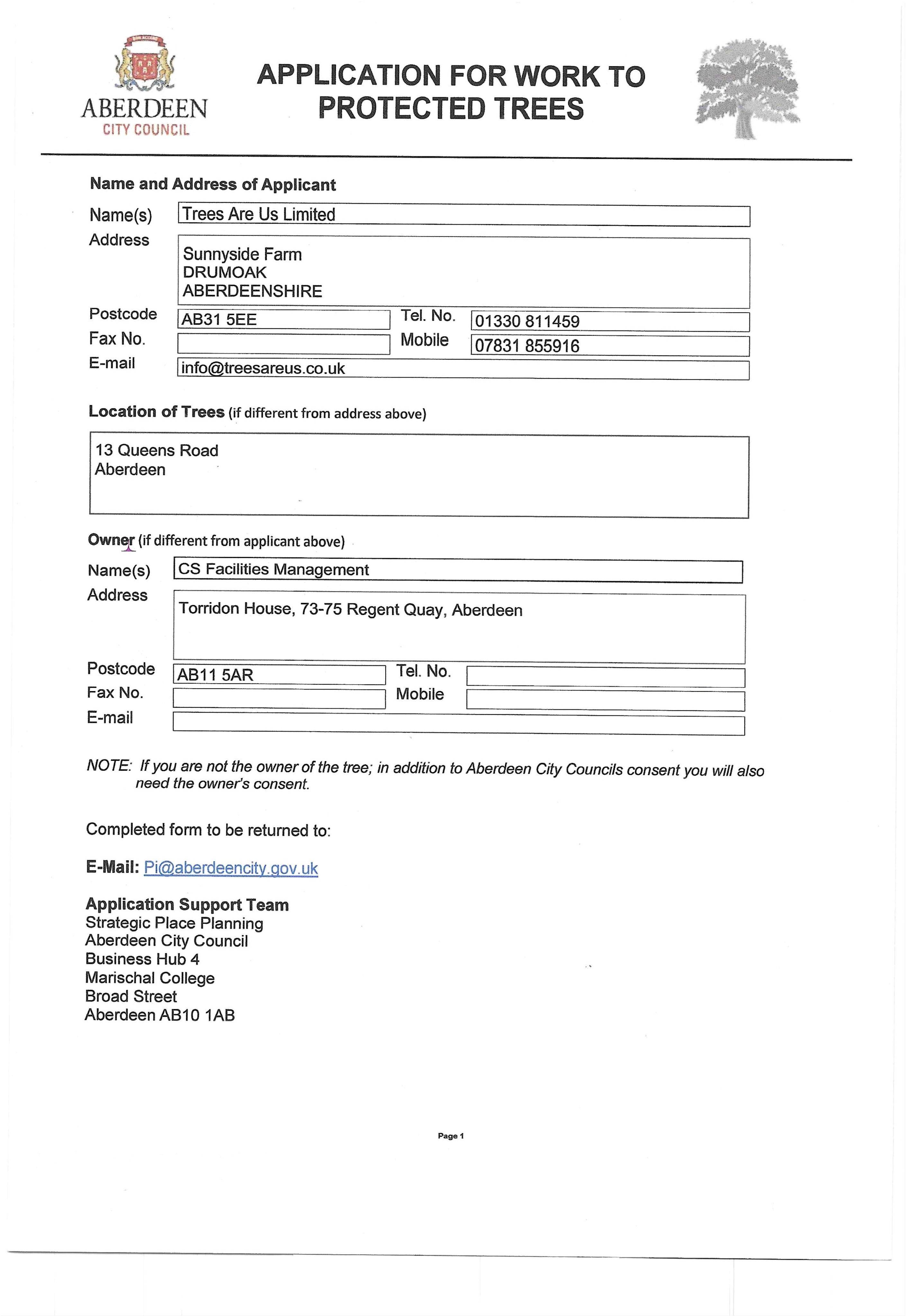 Planning document