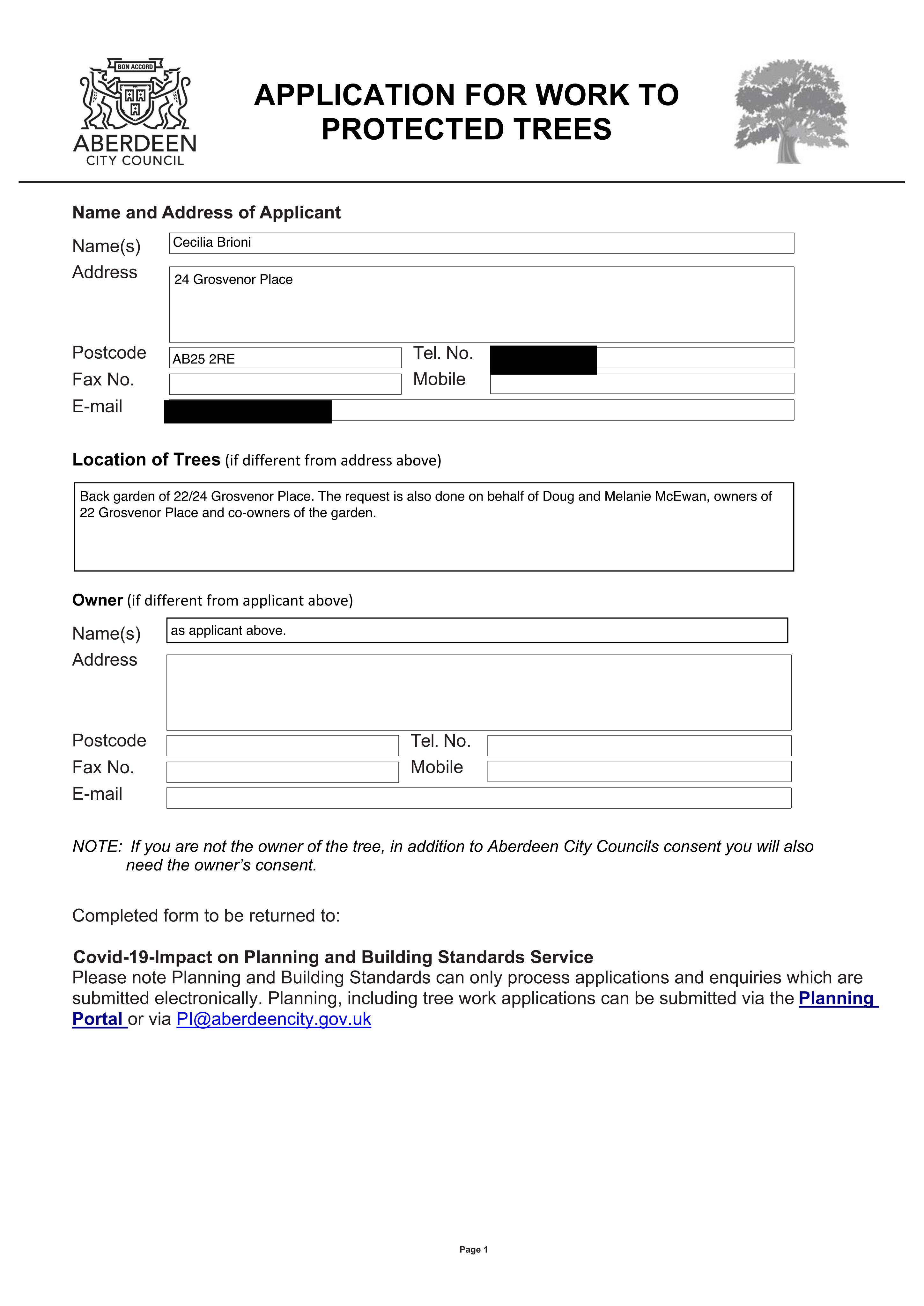 Planning document