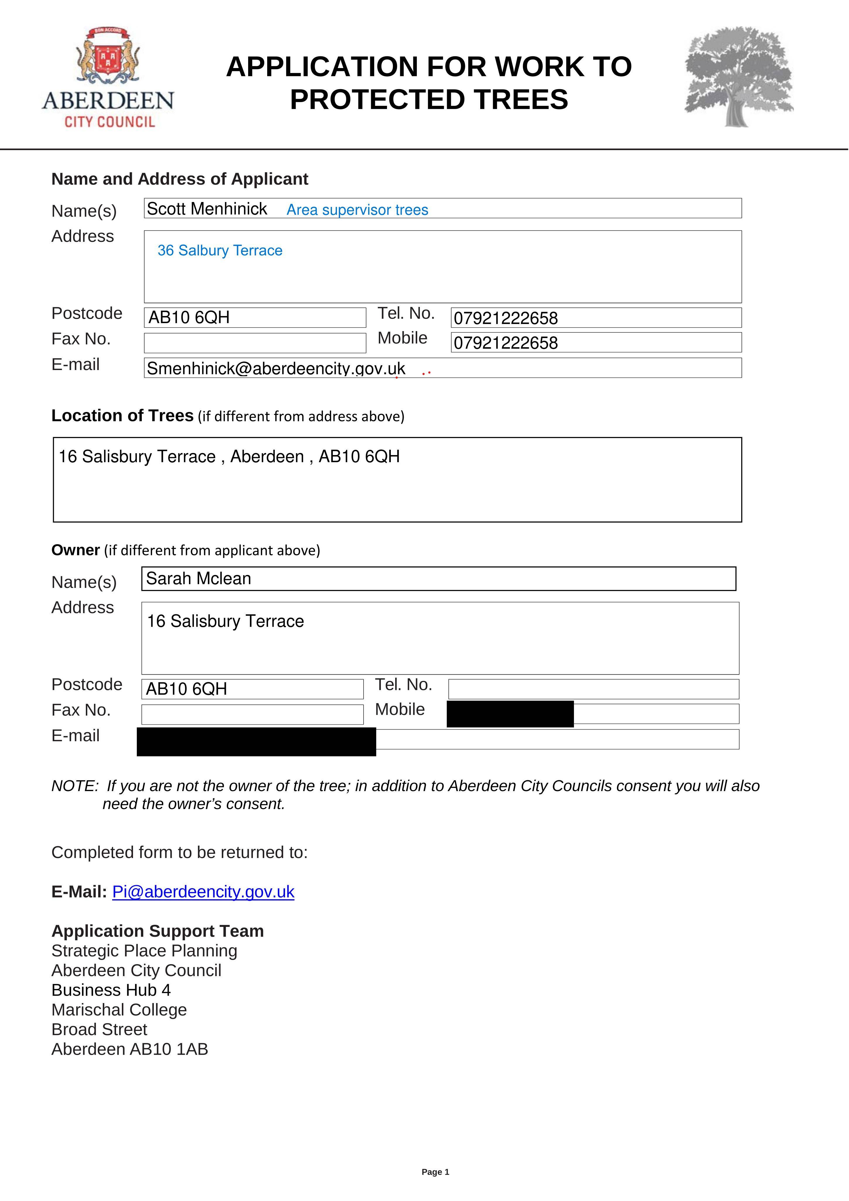 Planning document