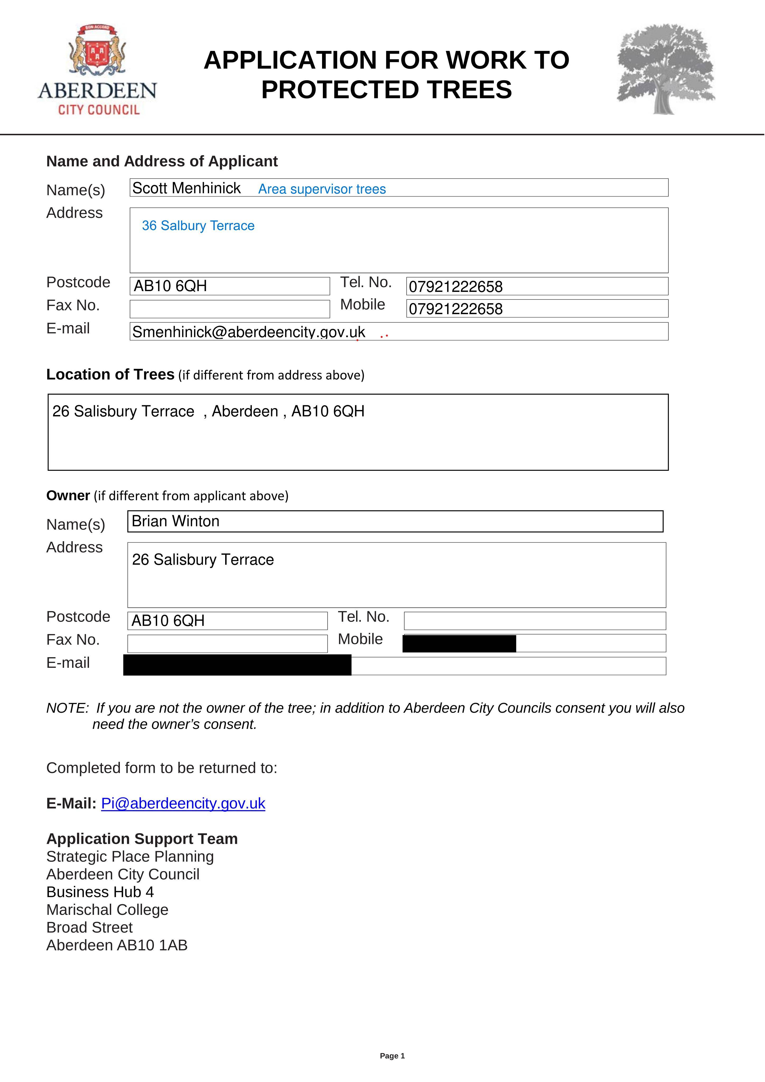Planning document