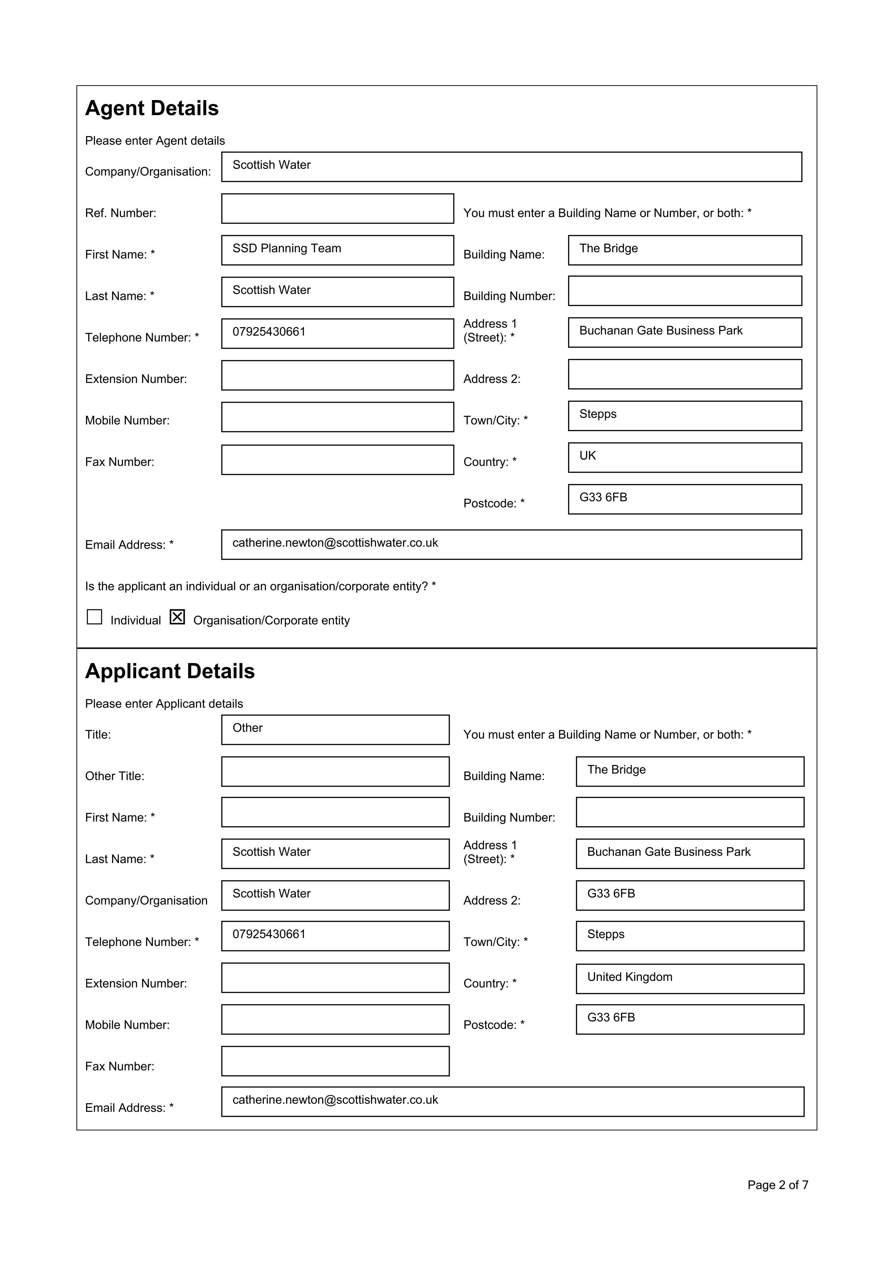 Planning document