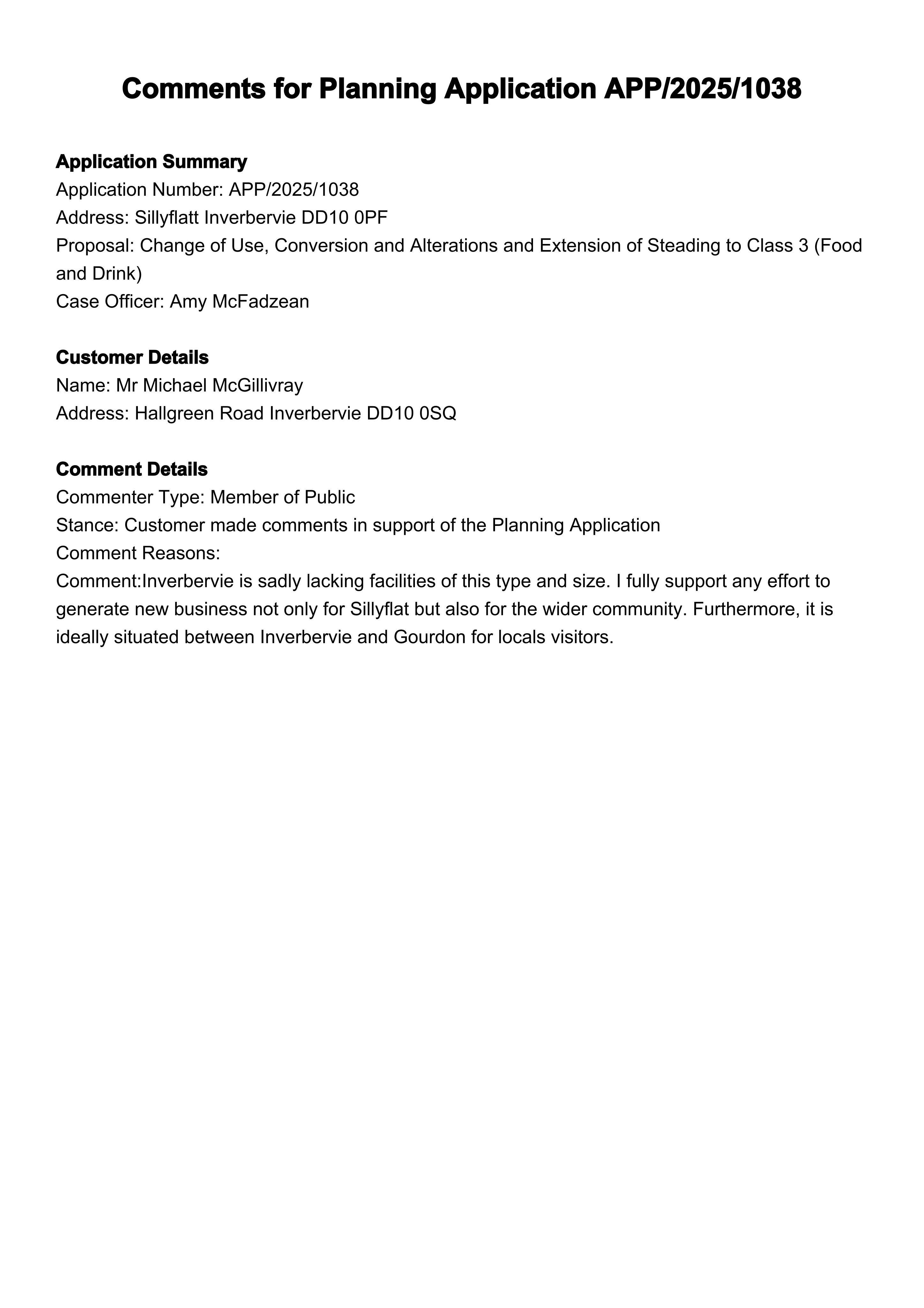 Planning document