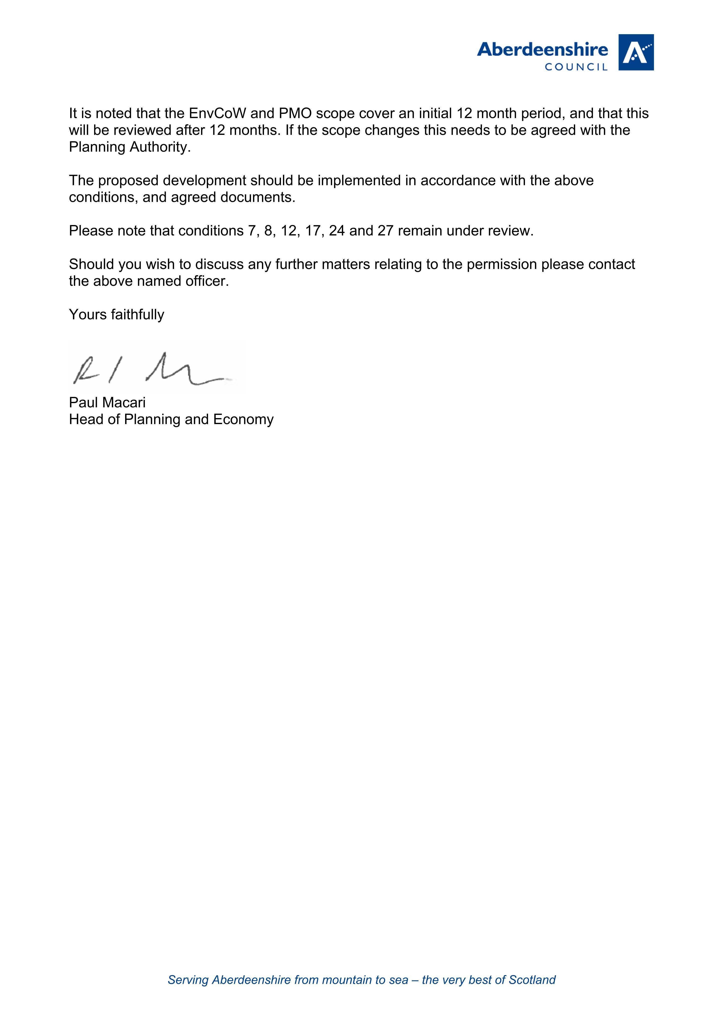 Planning document