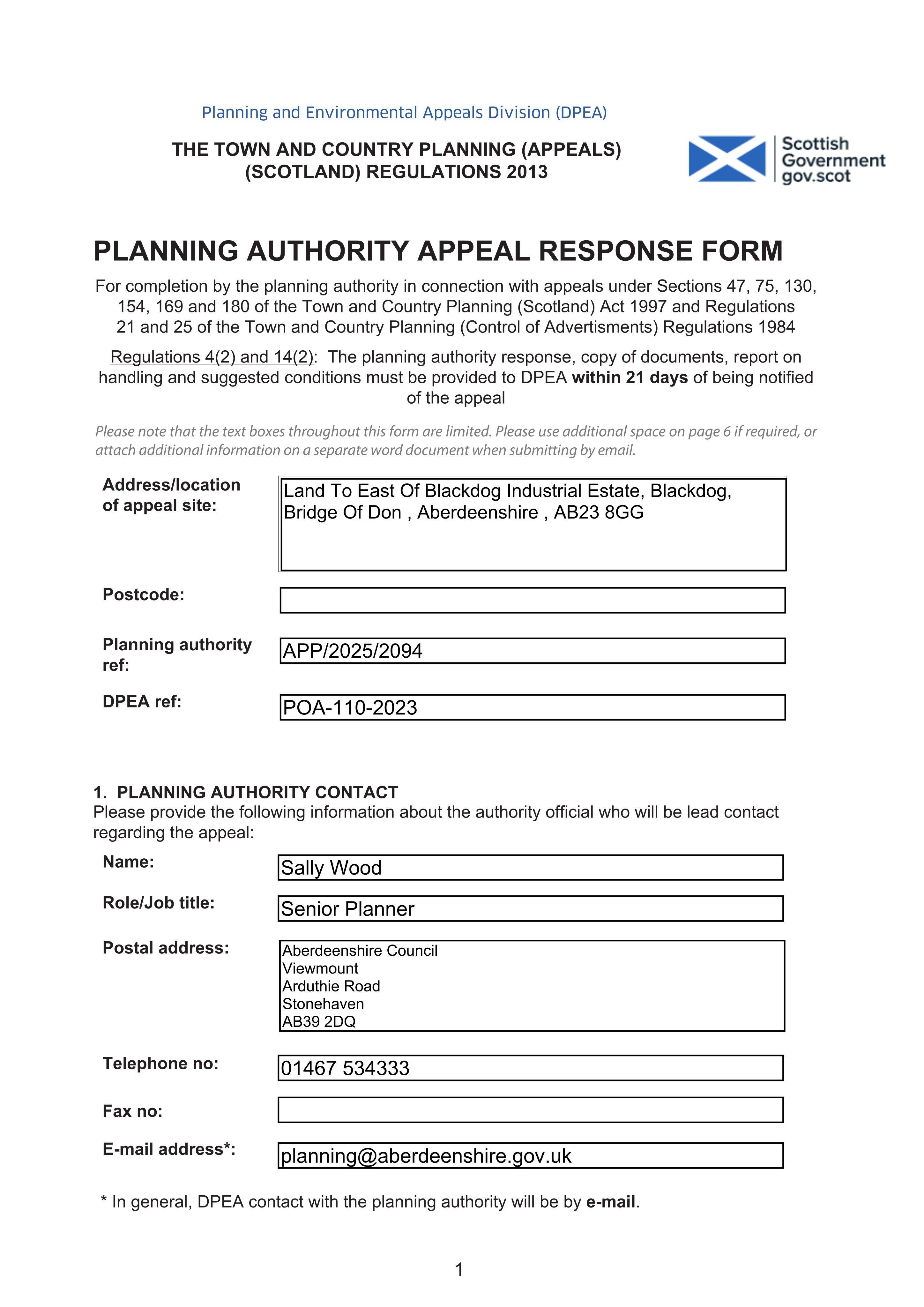 Planning document