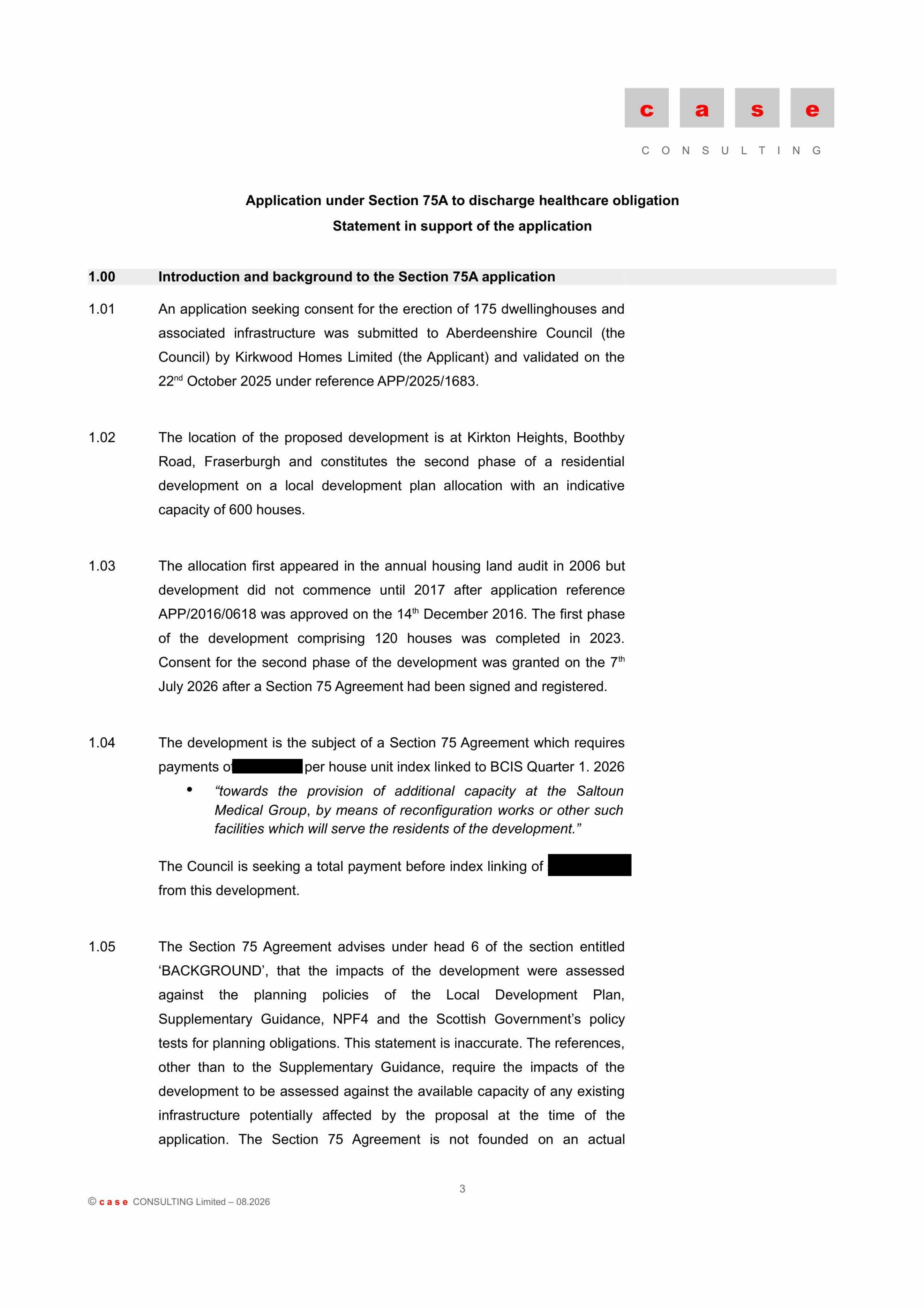 Planning document