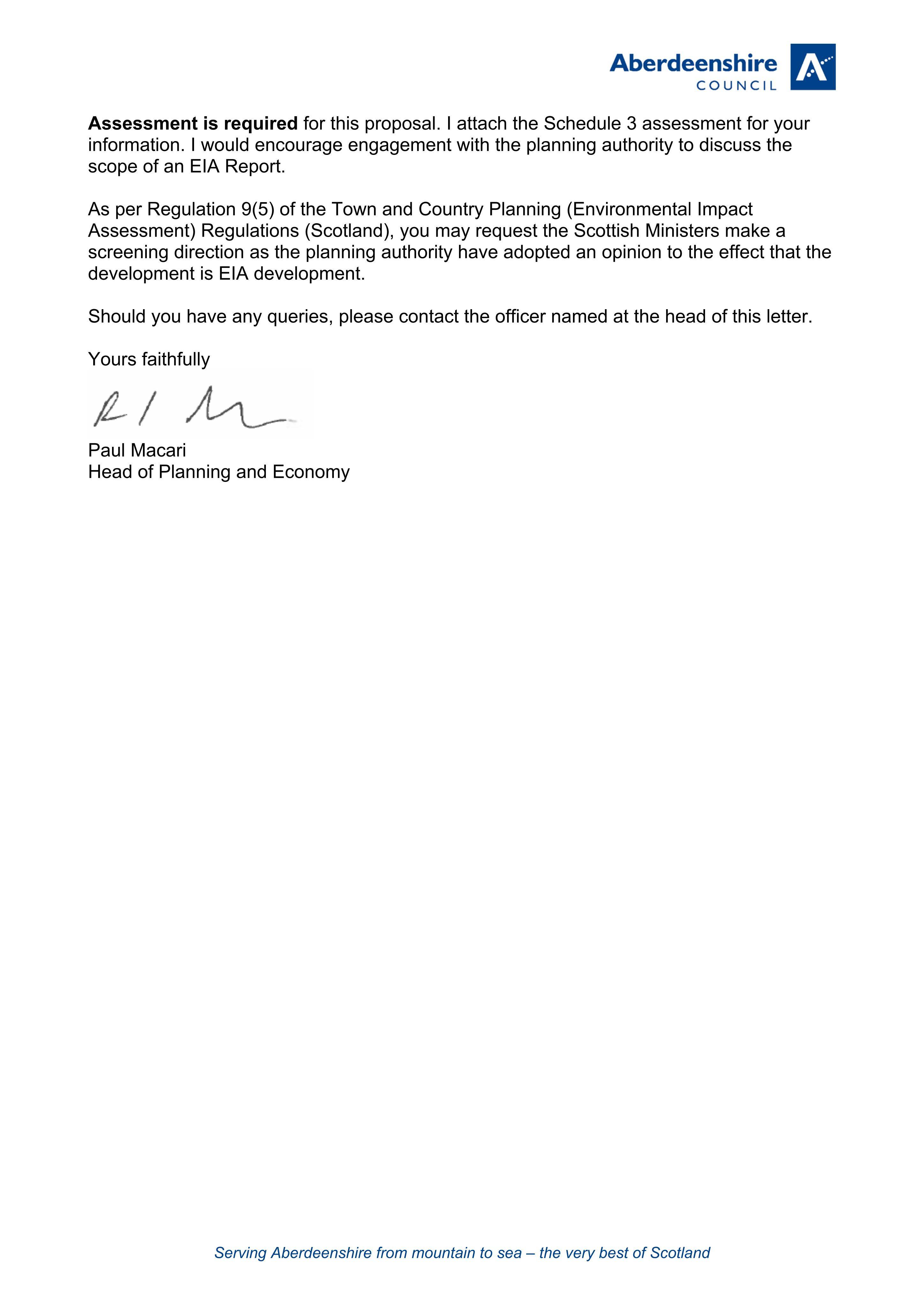 Planning document