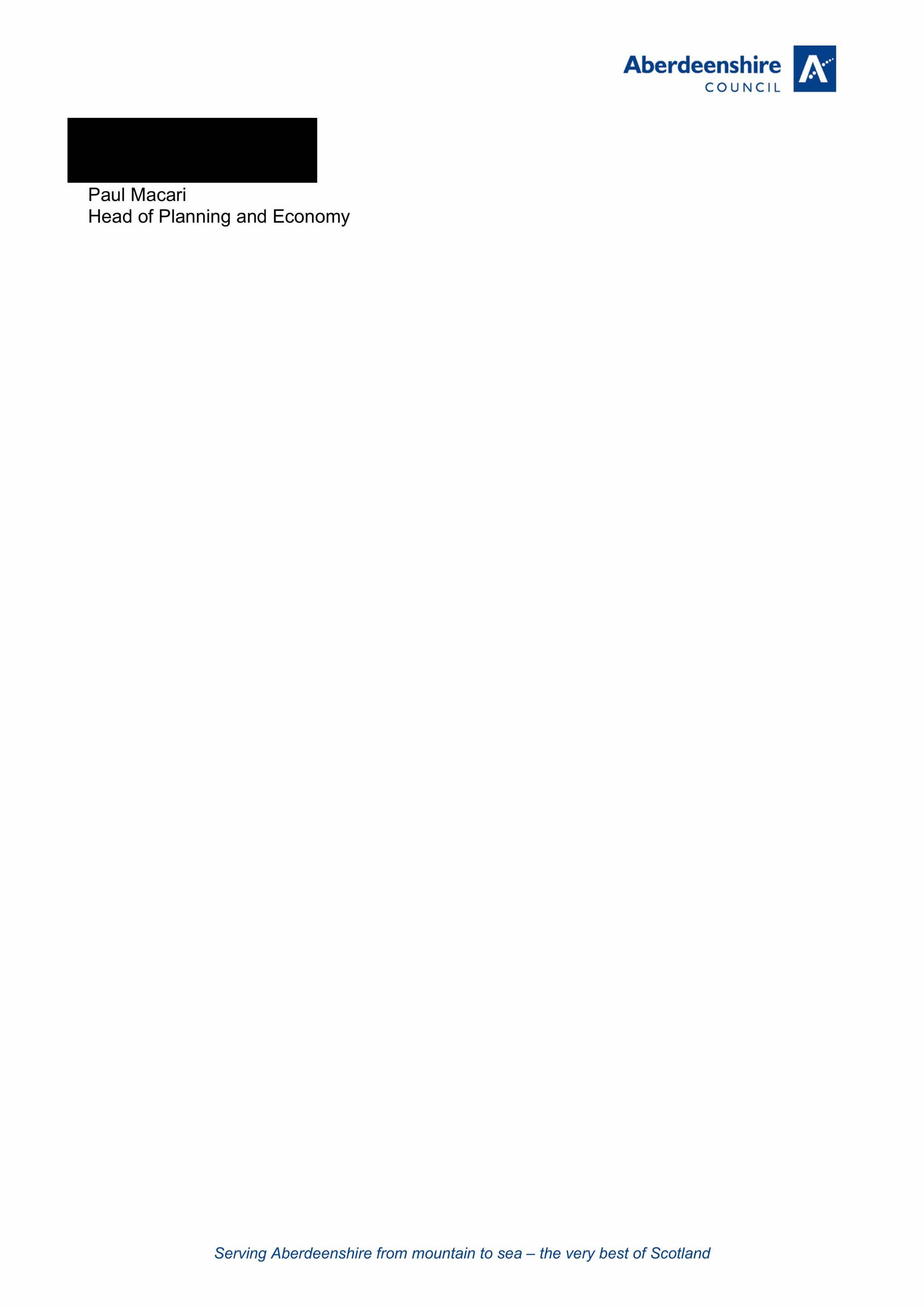 Planning document