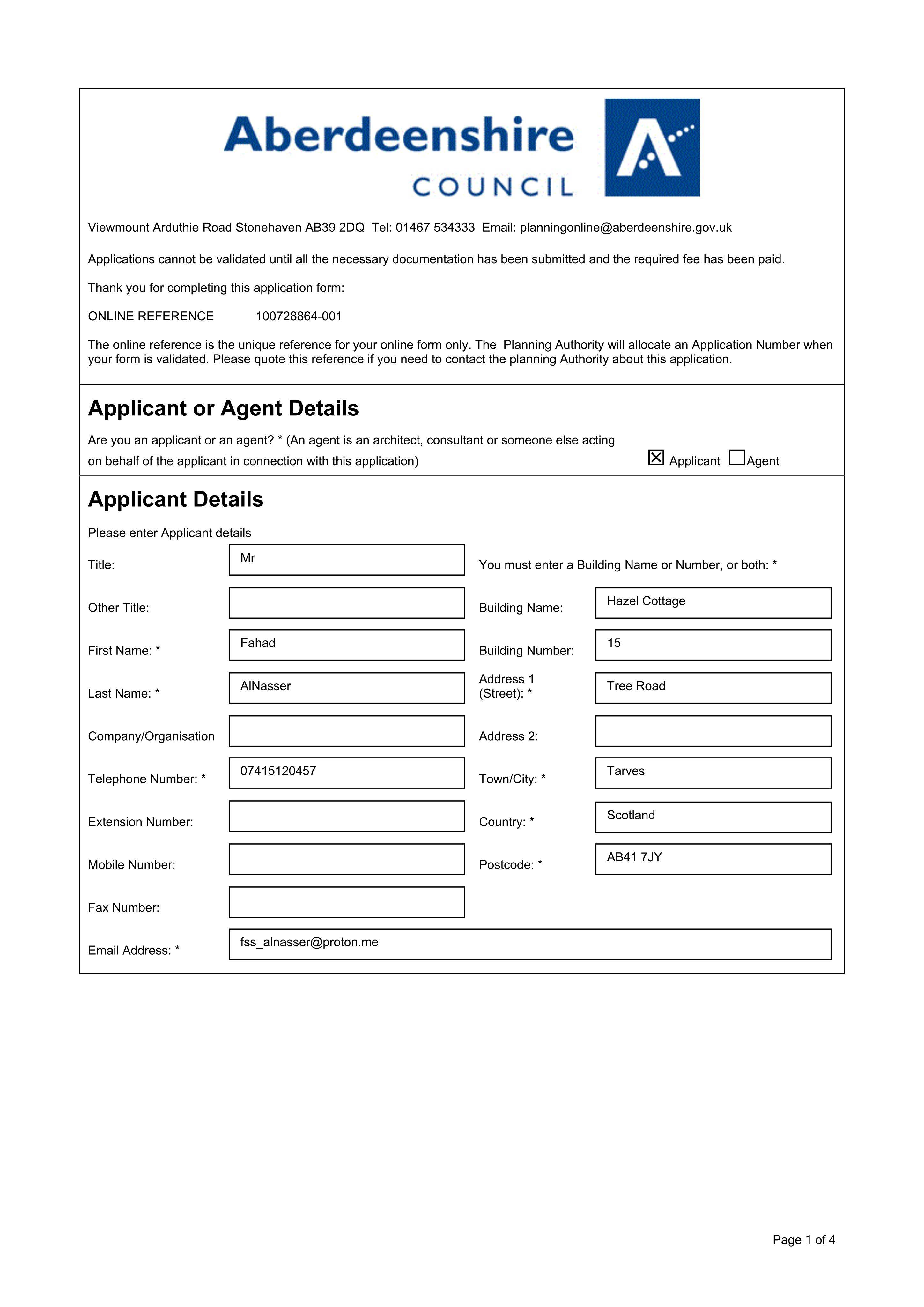 Planning document