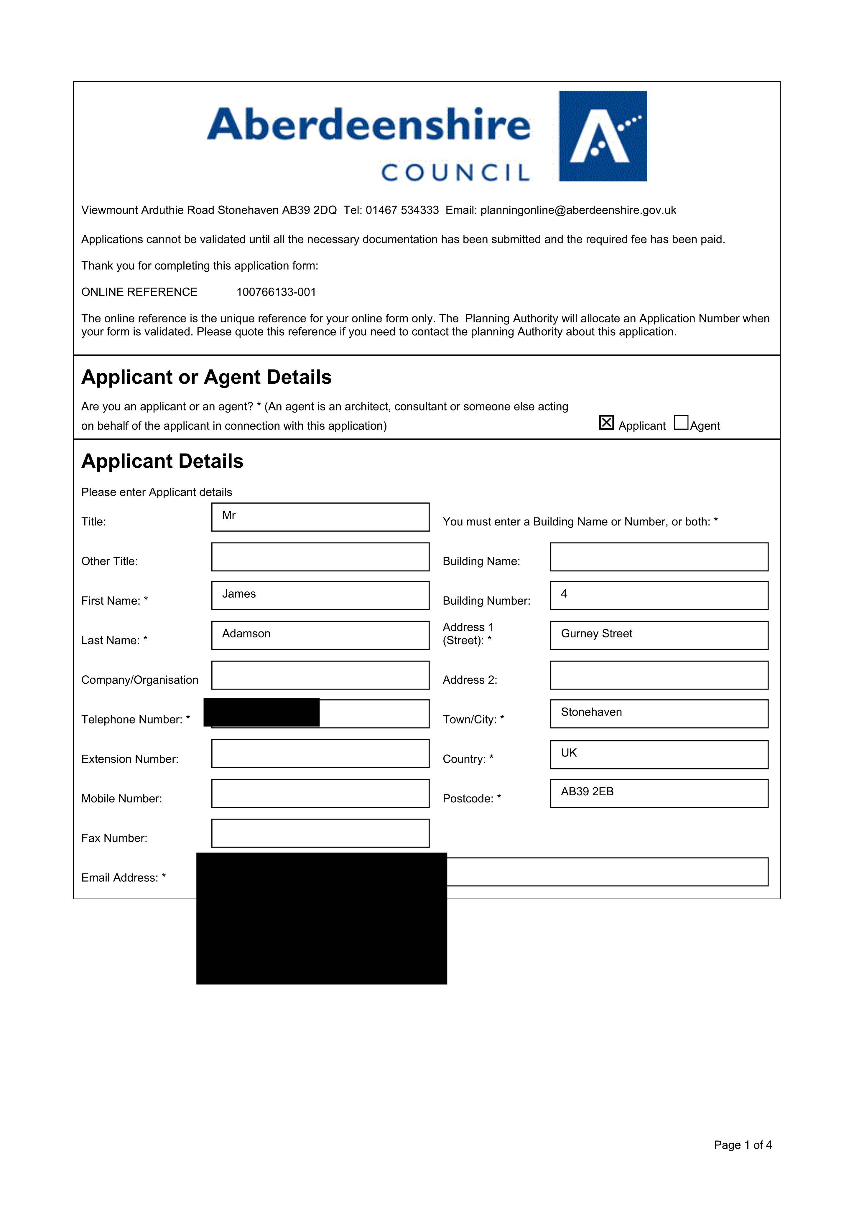 Planning document