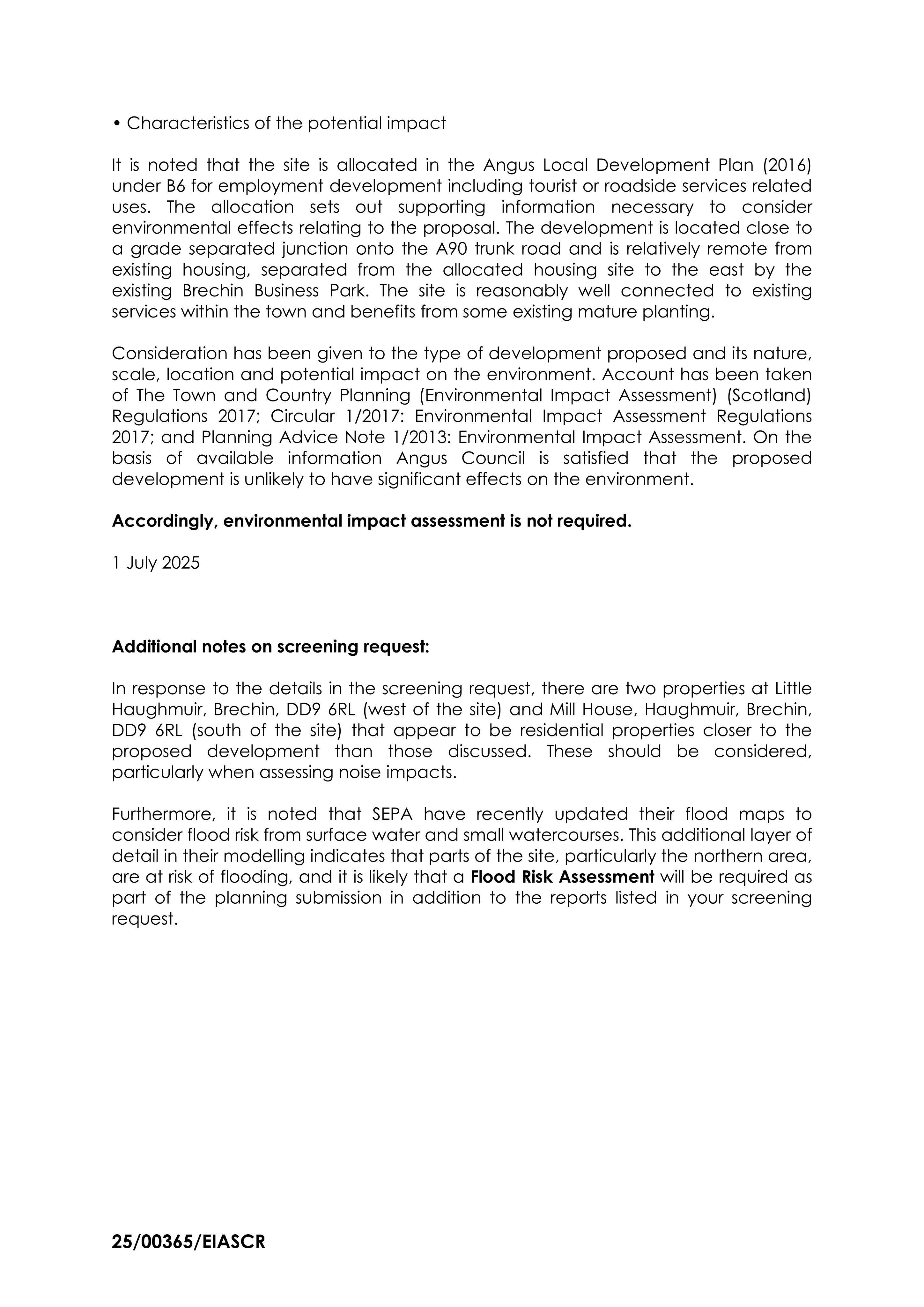 Planning document
