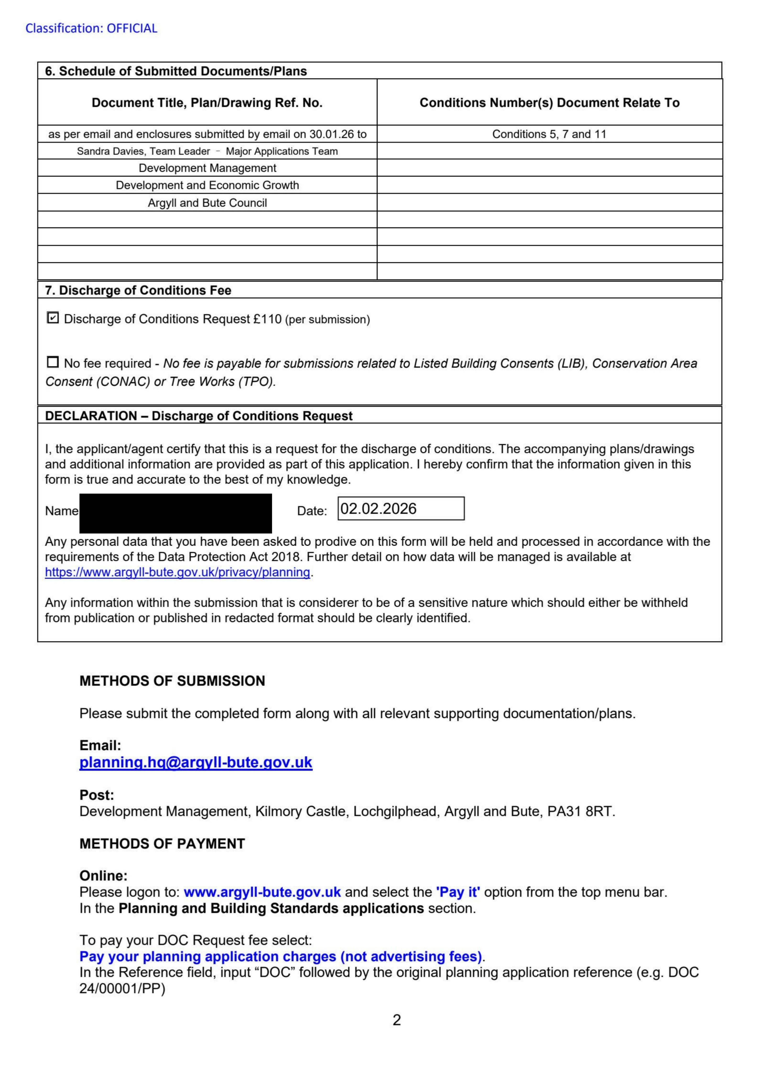 Planning document