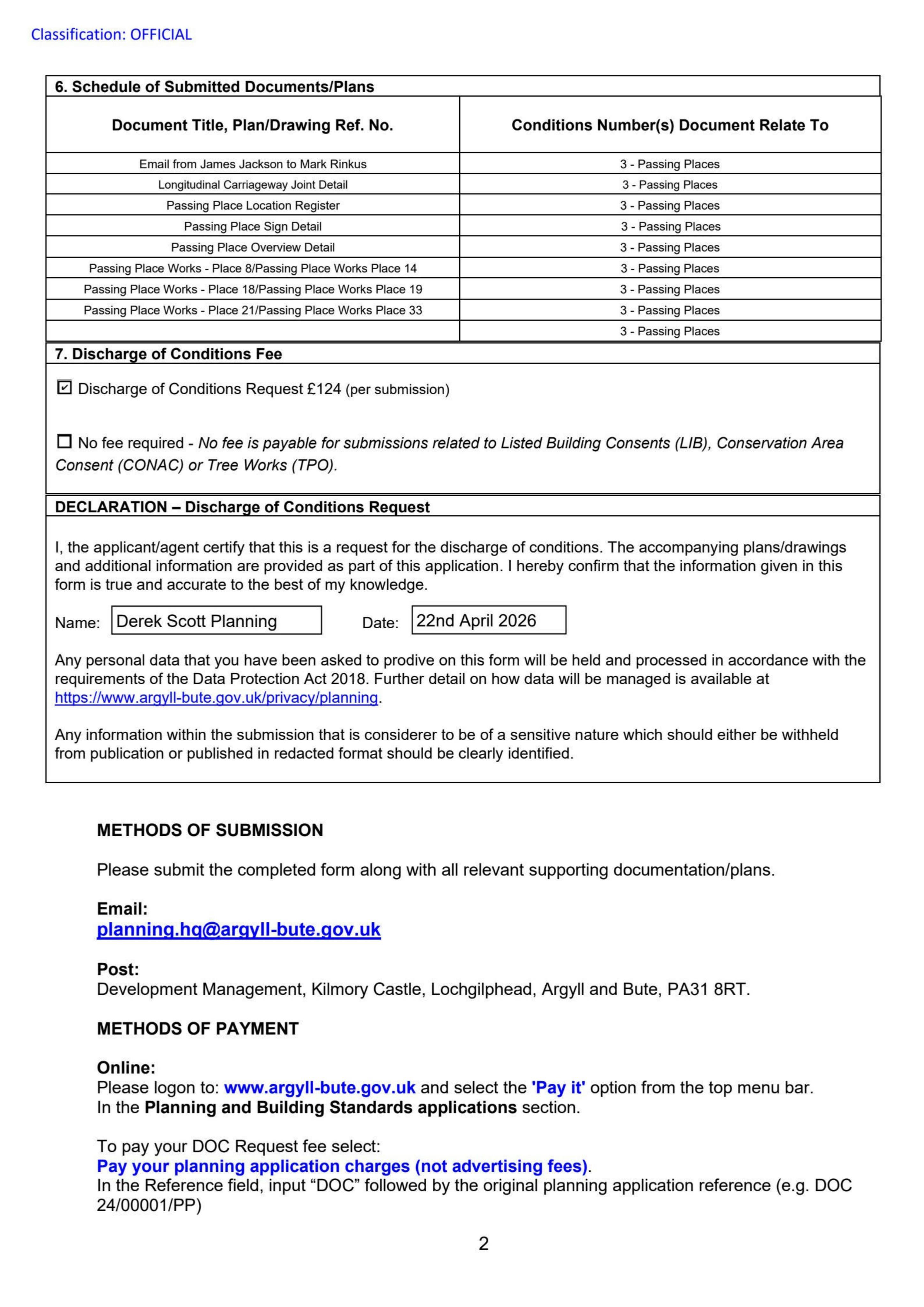 Planning document