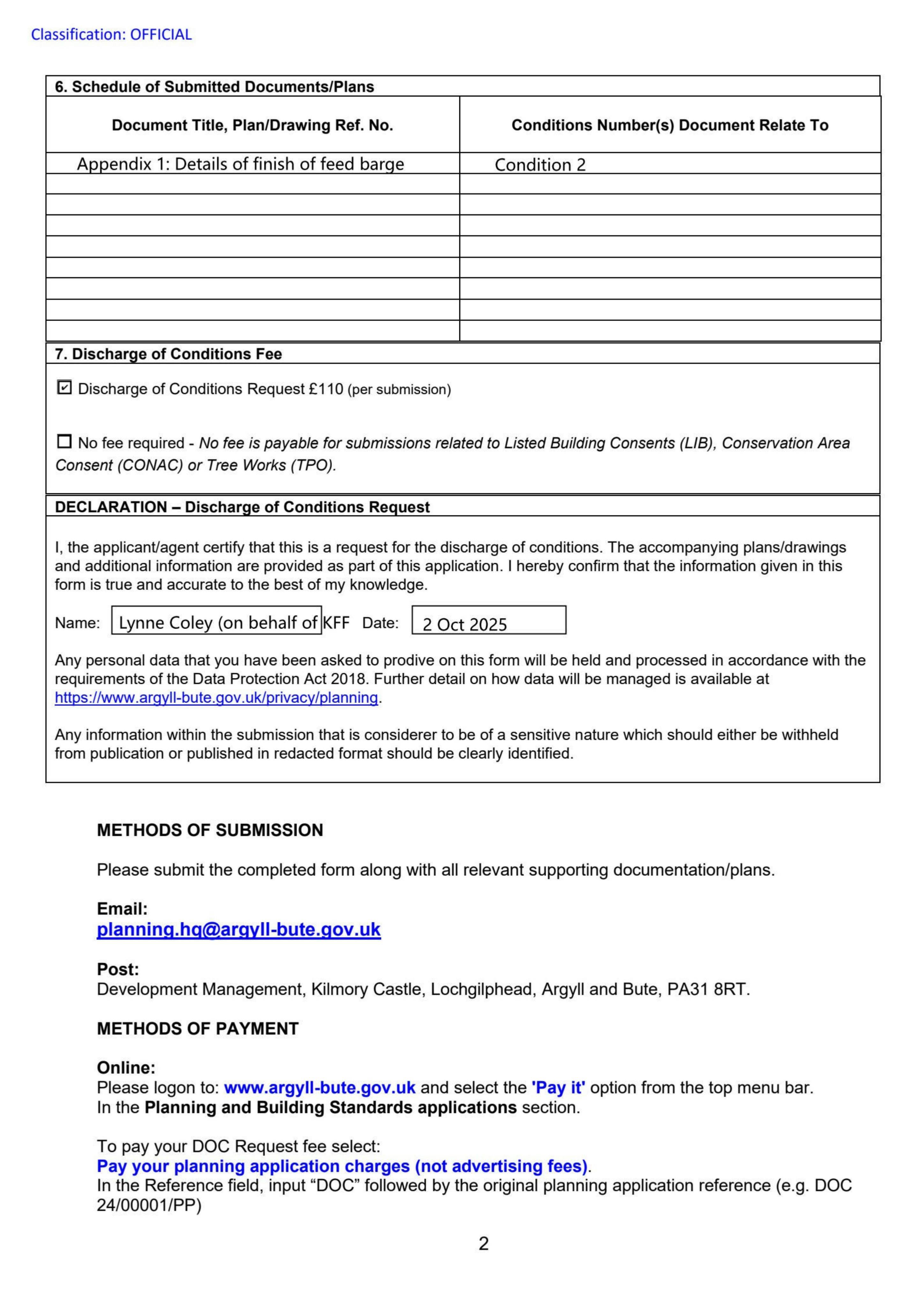 Planning document
