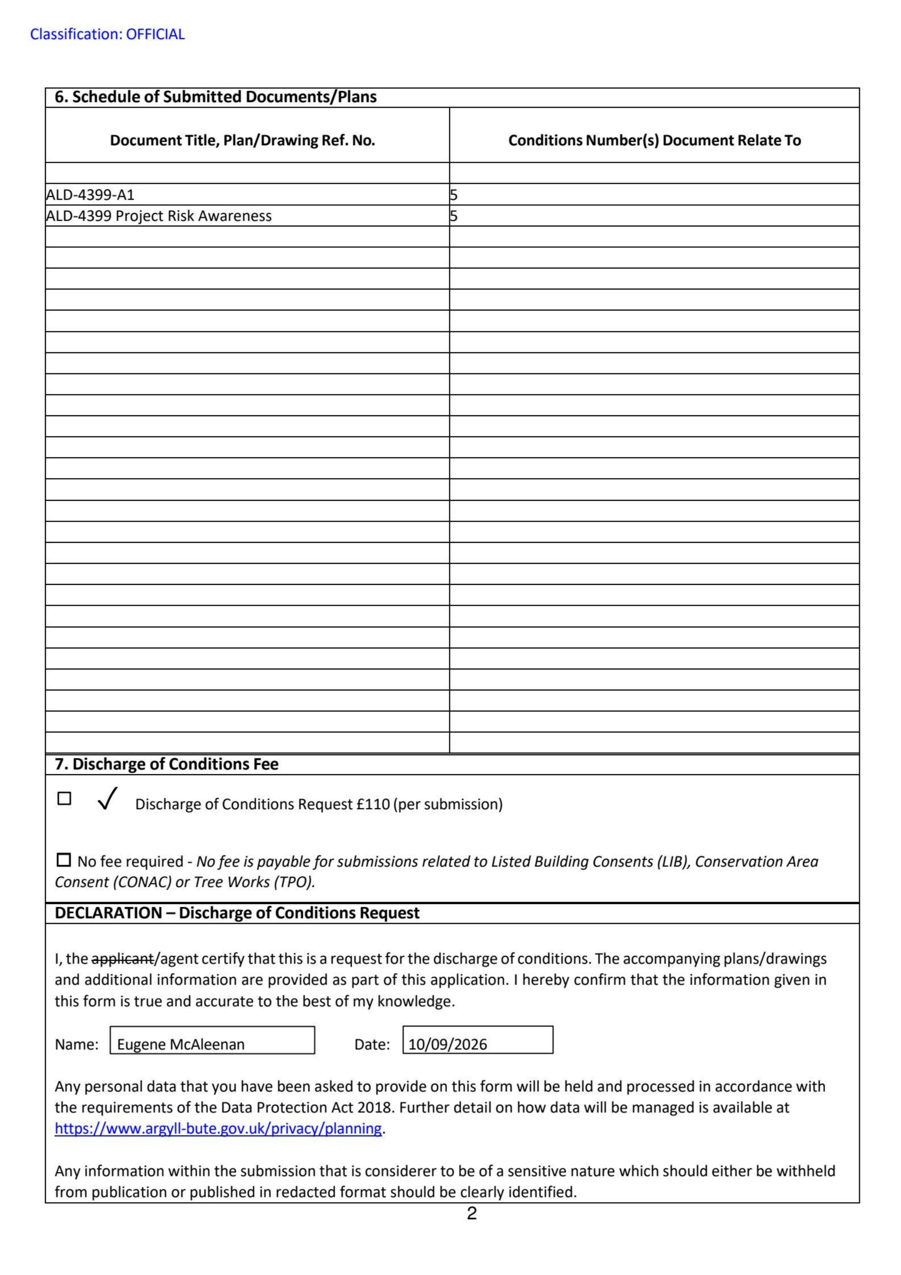 Planning document
