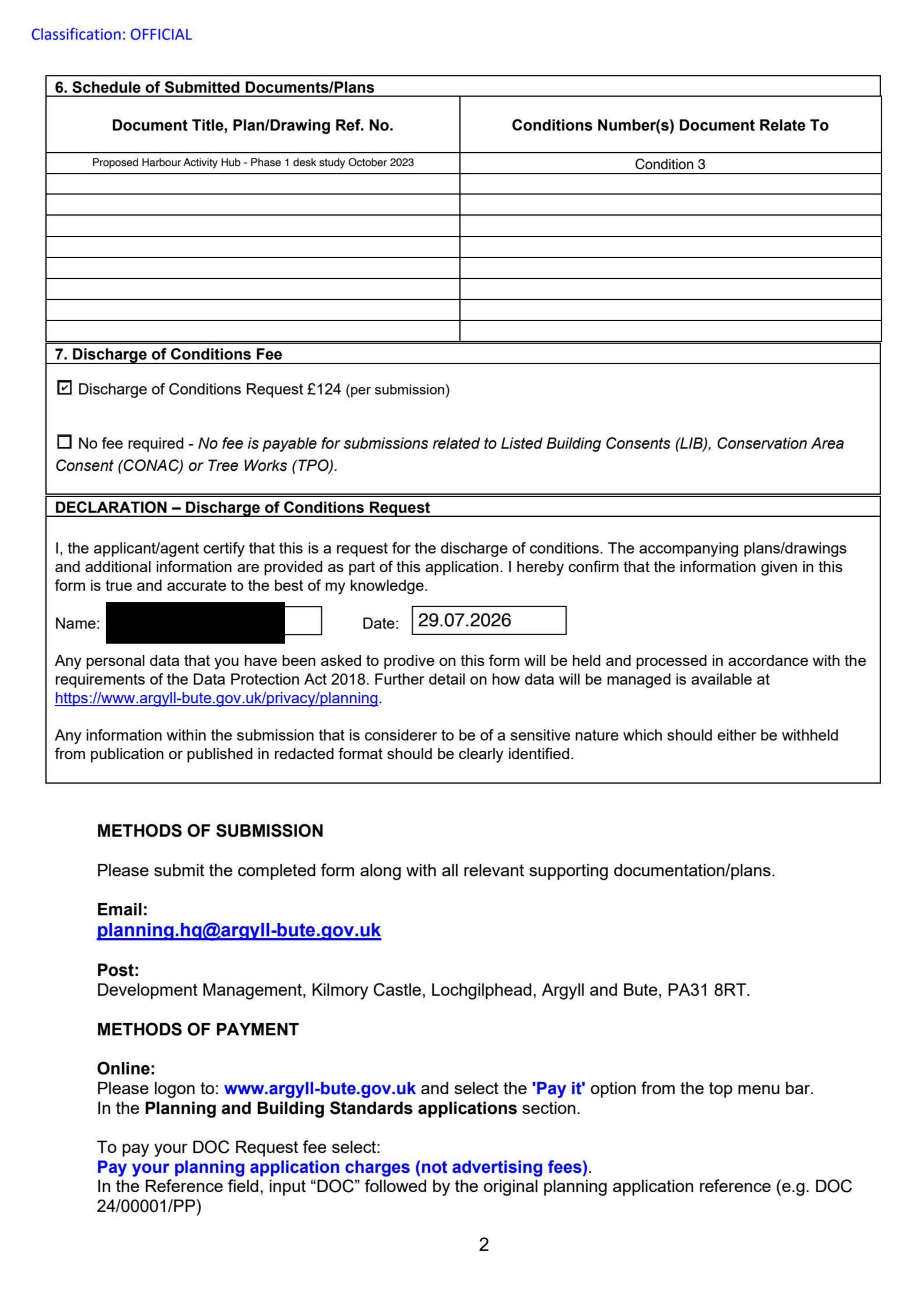 Planning document