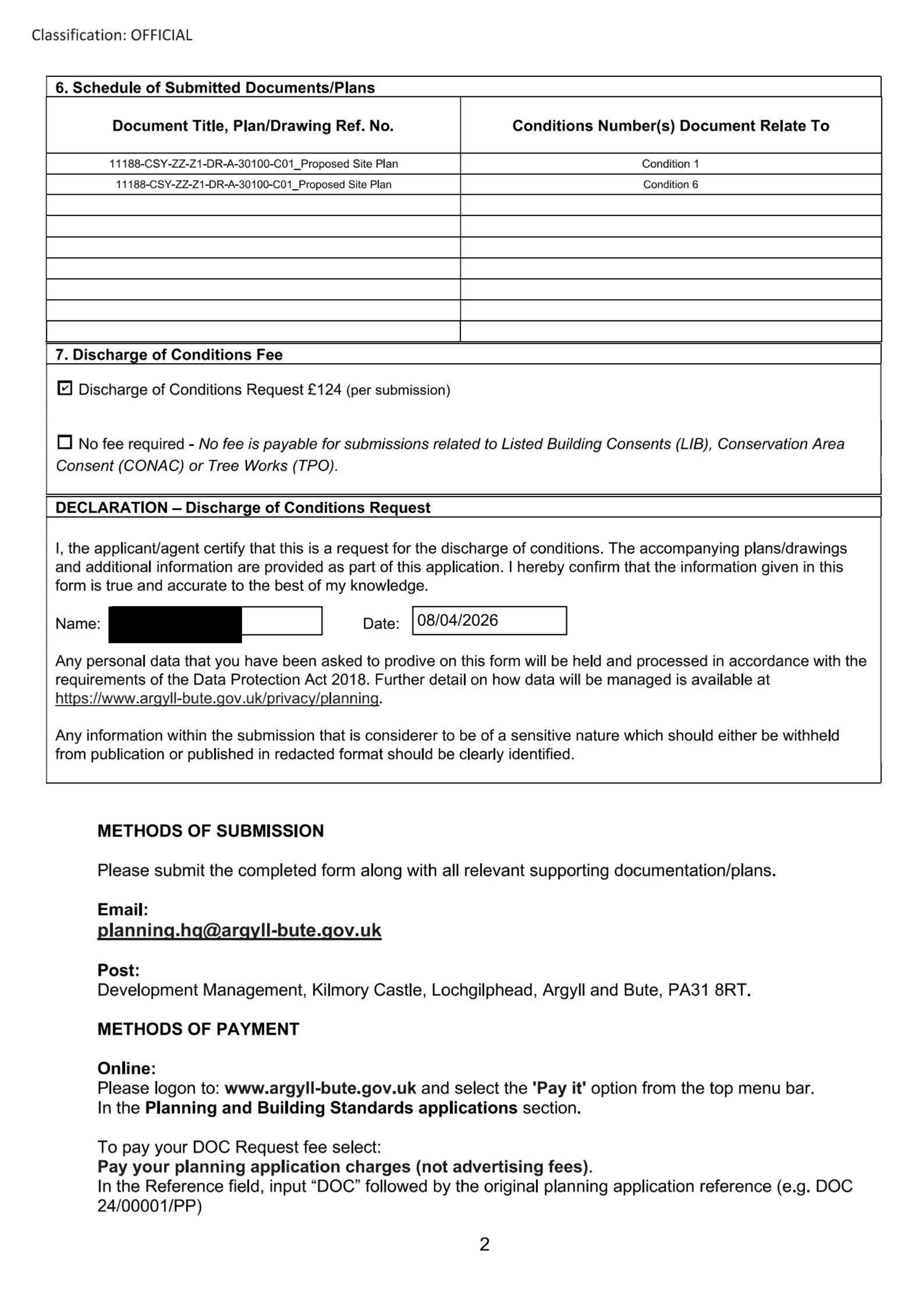 Planning document