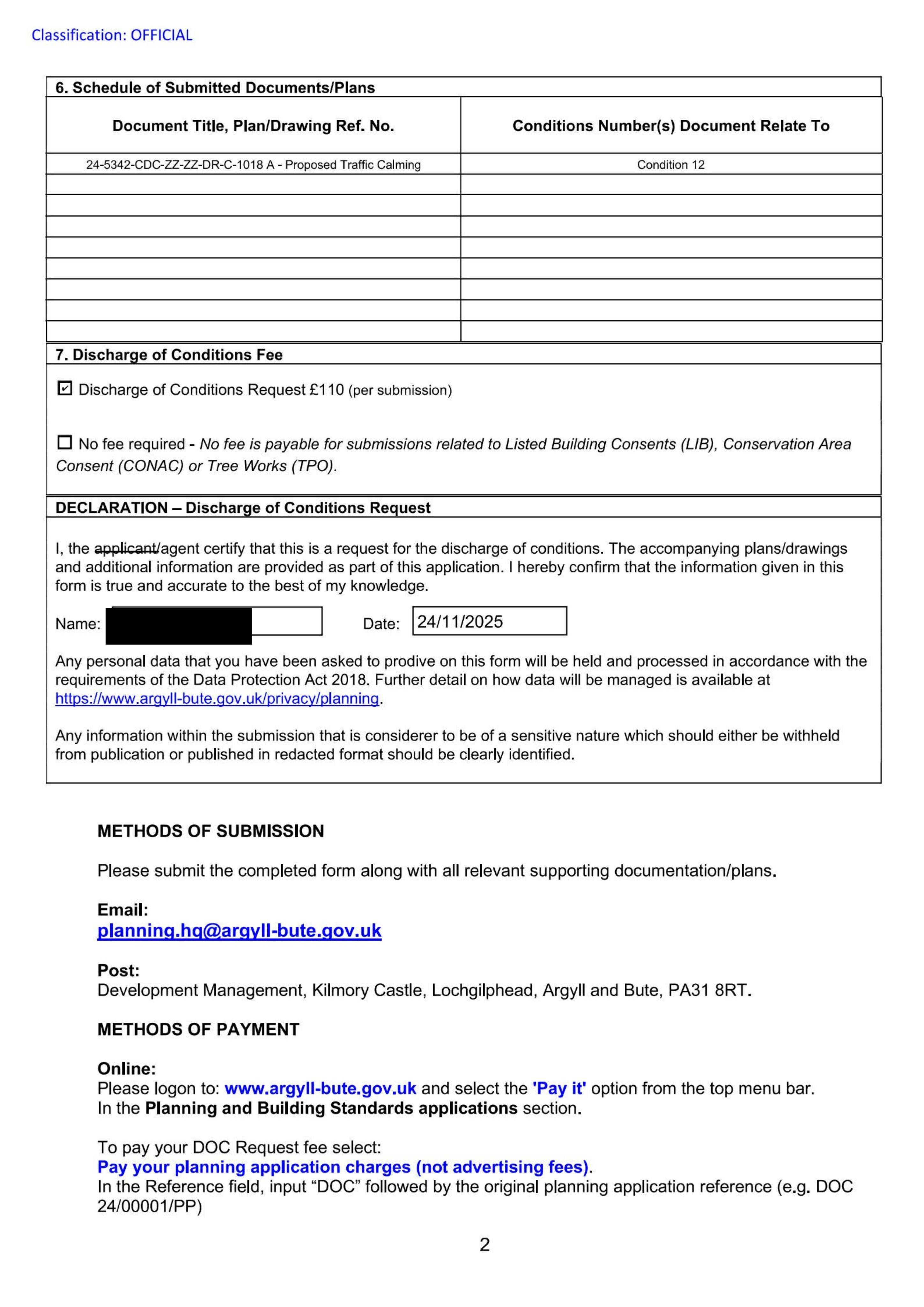 Planning document
