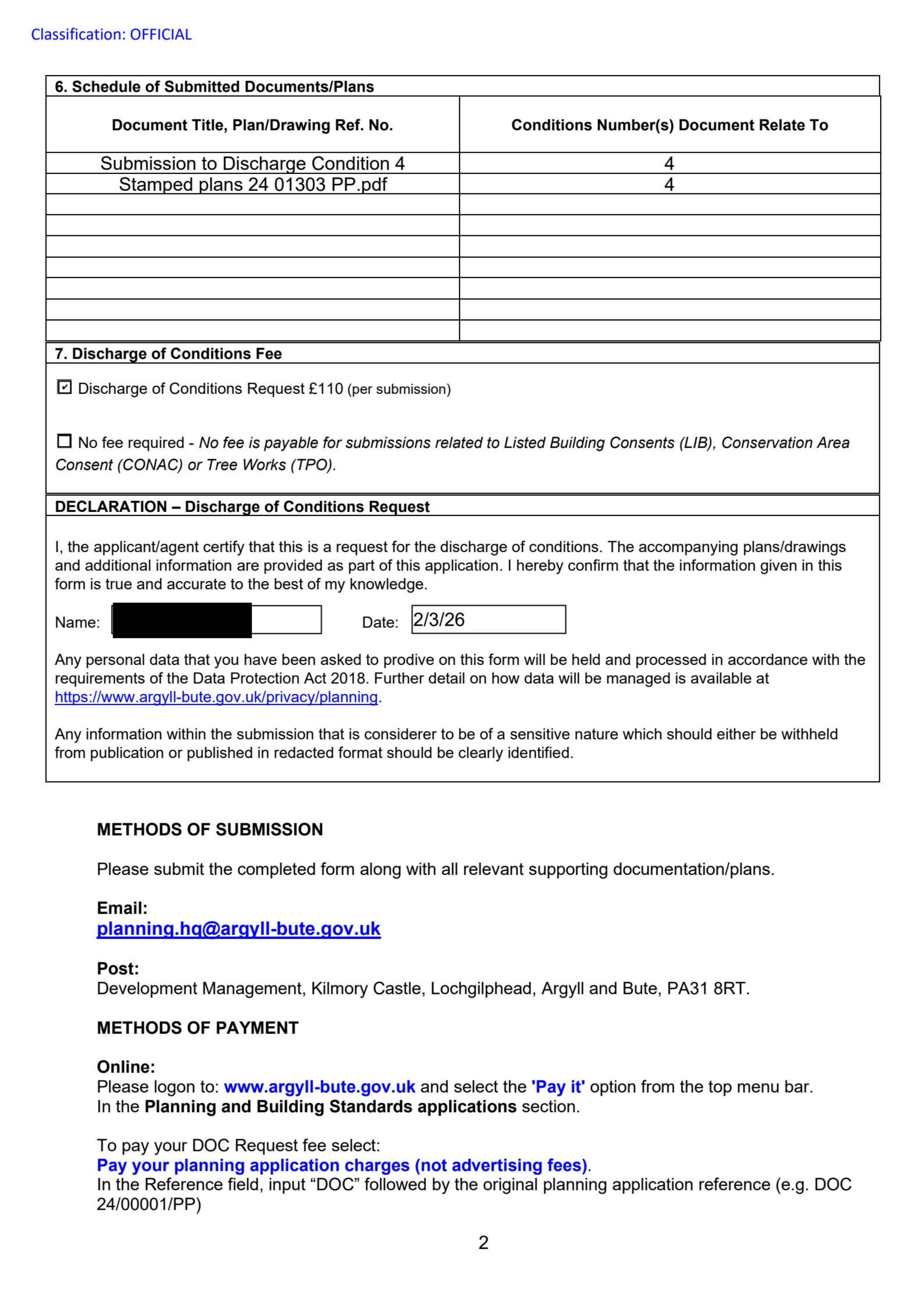 Planning document