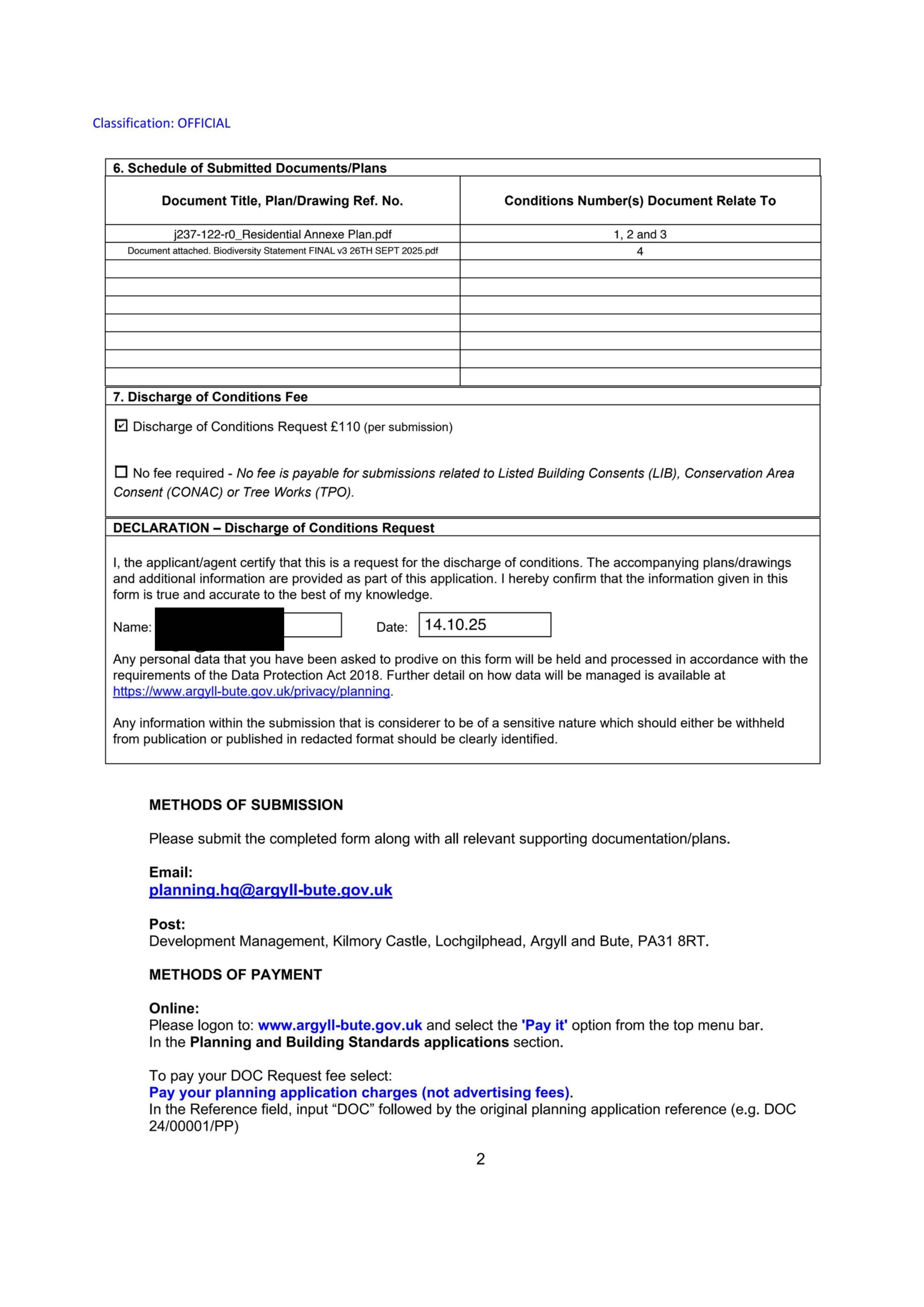 Planning document