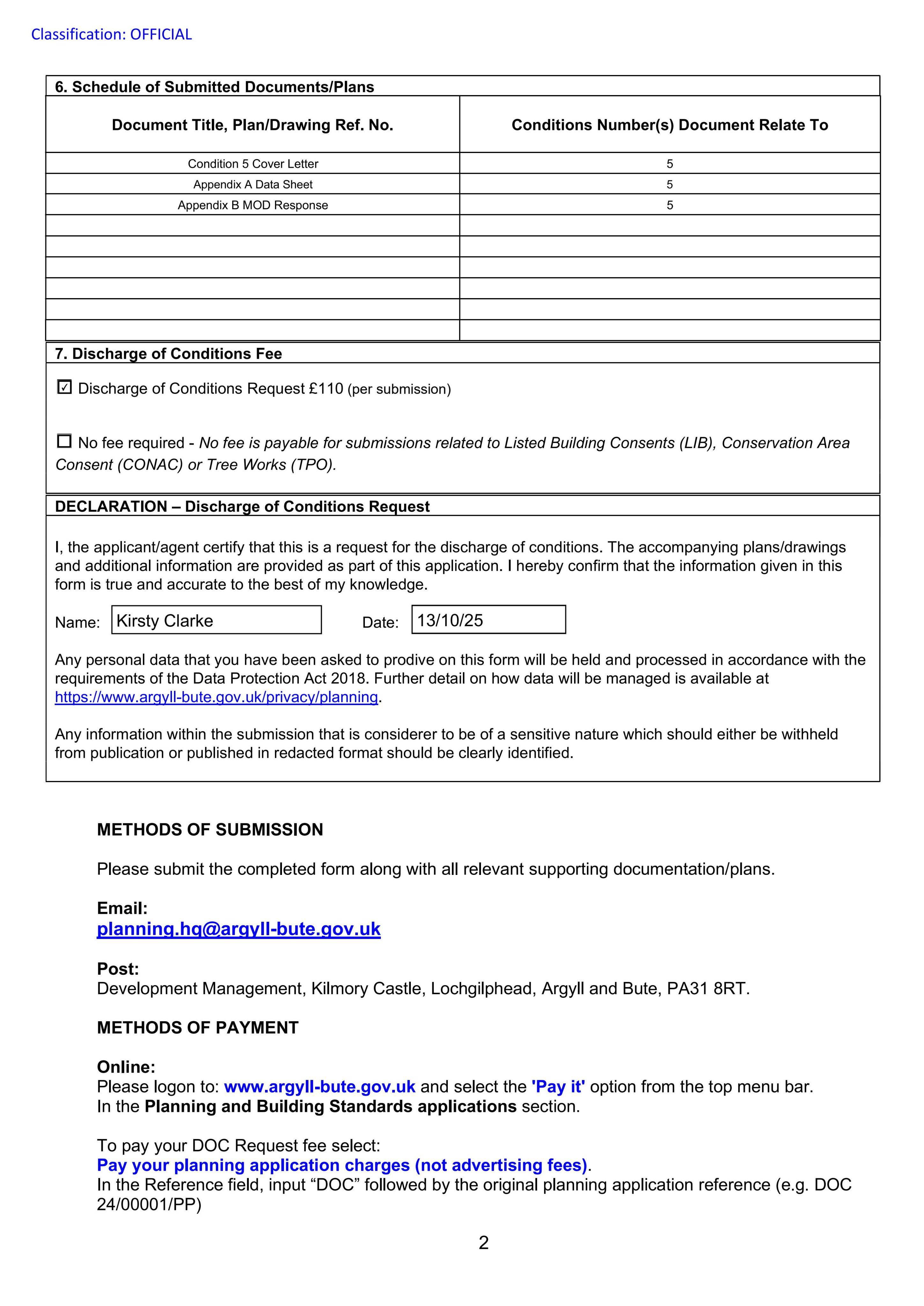 Planning document