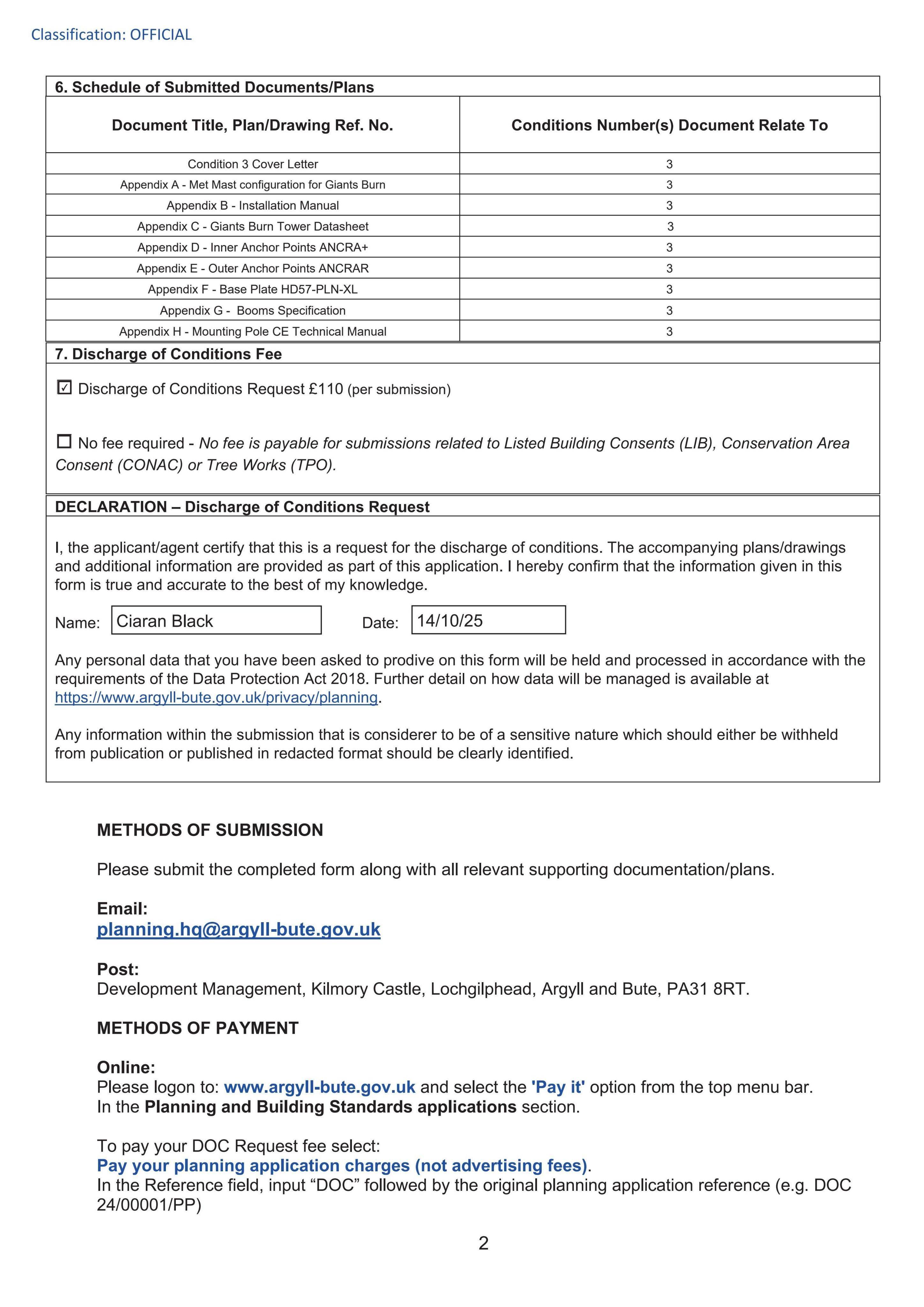 Planning document
