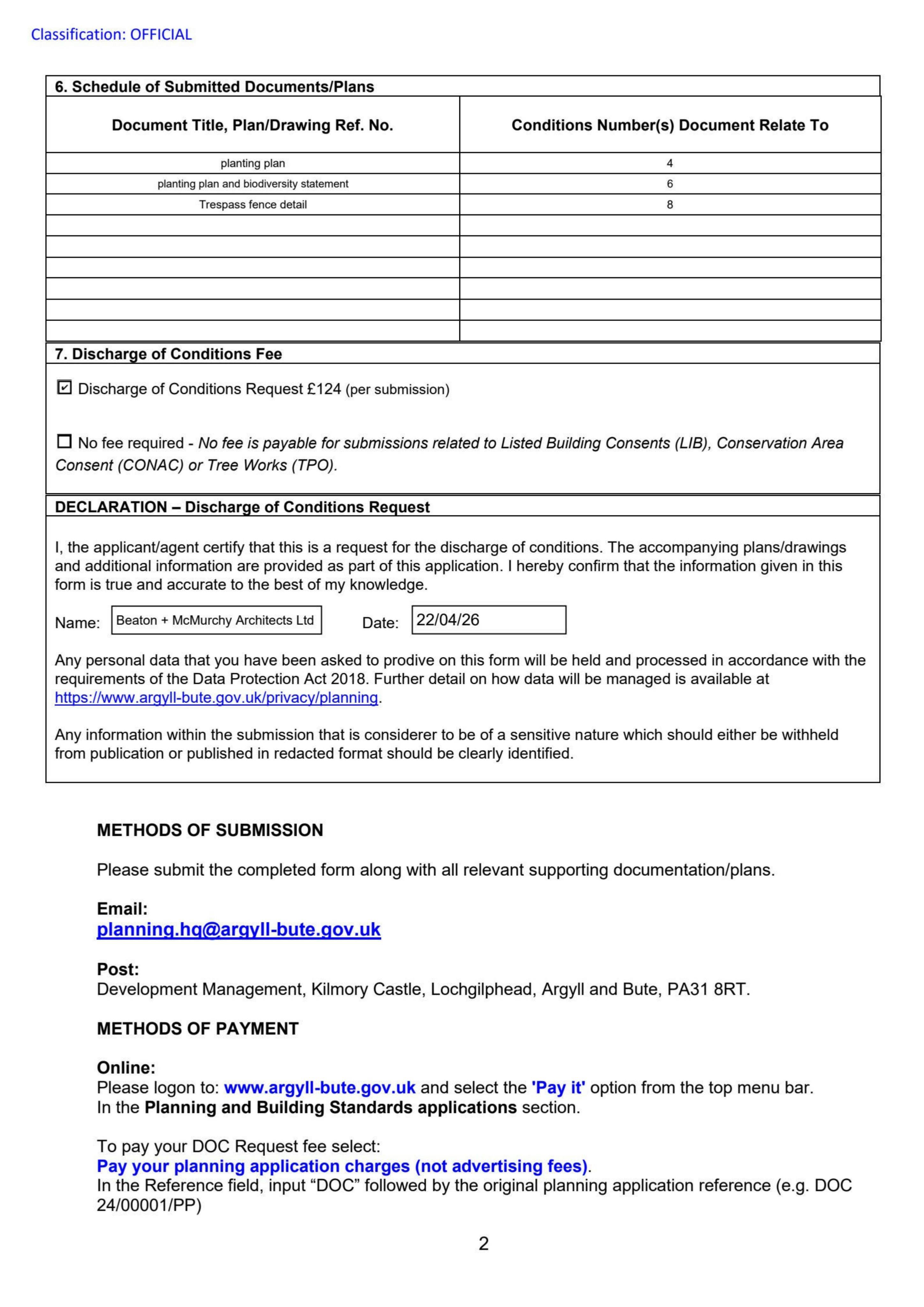 Planning document