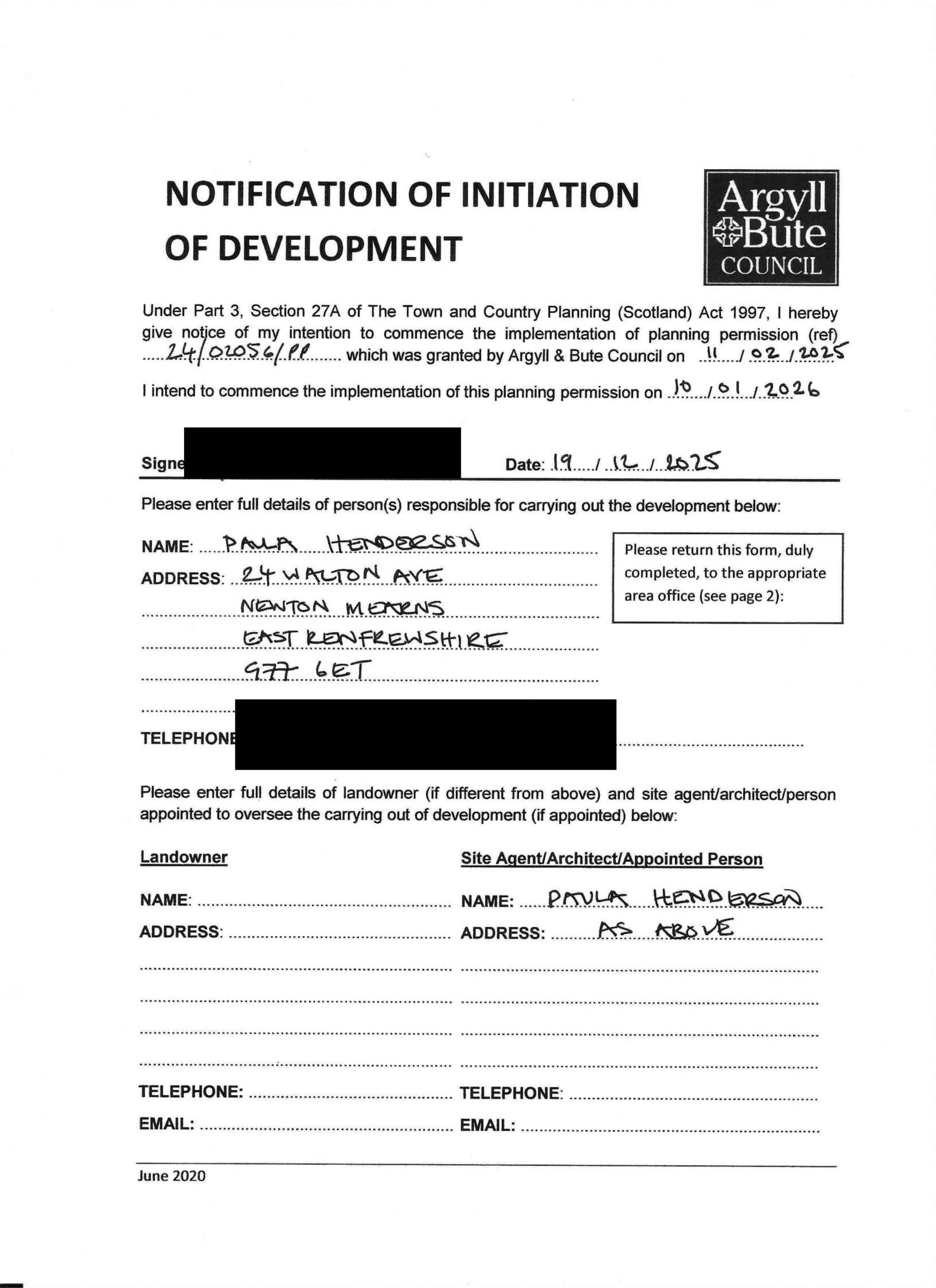 Planning document