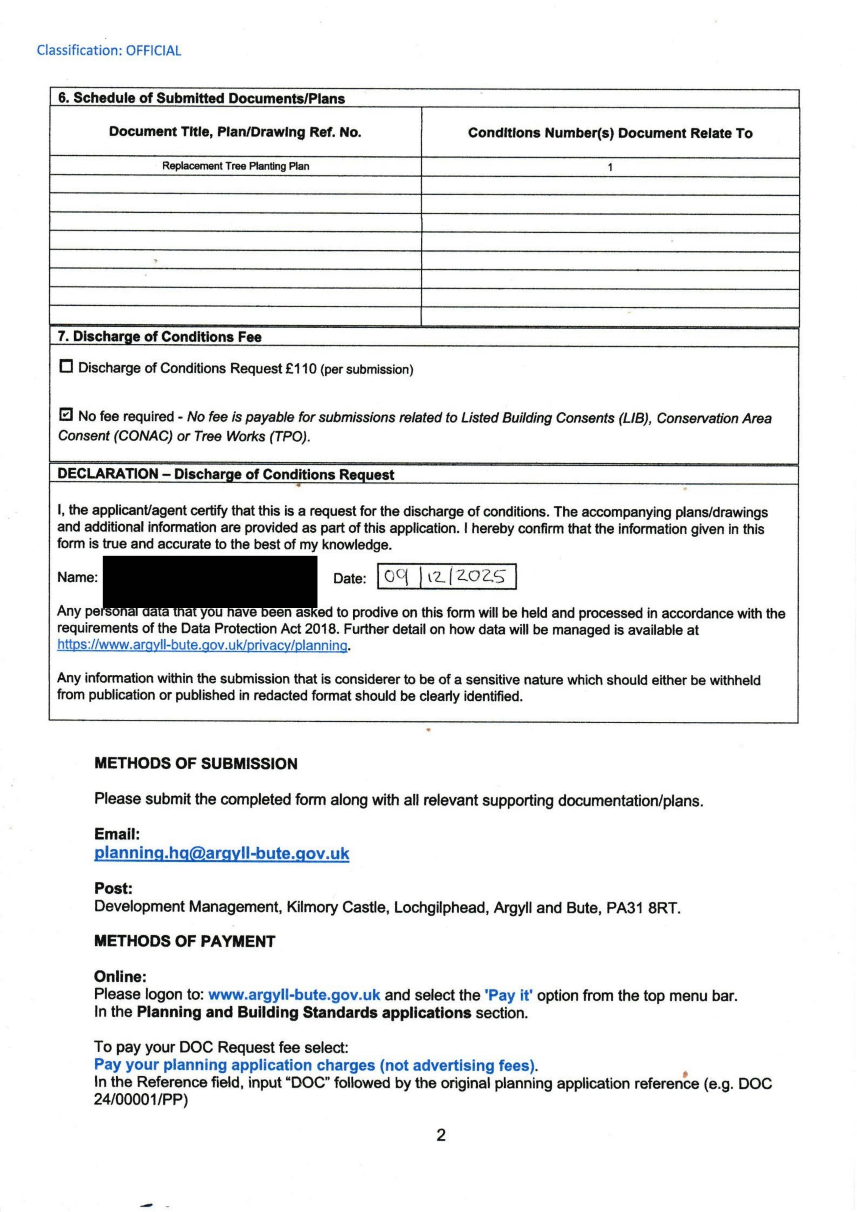 Planning document