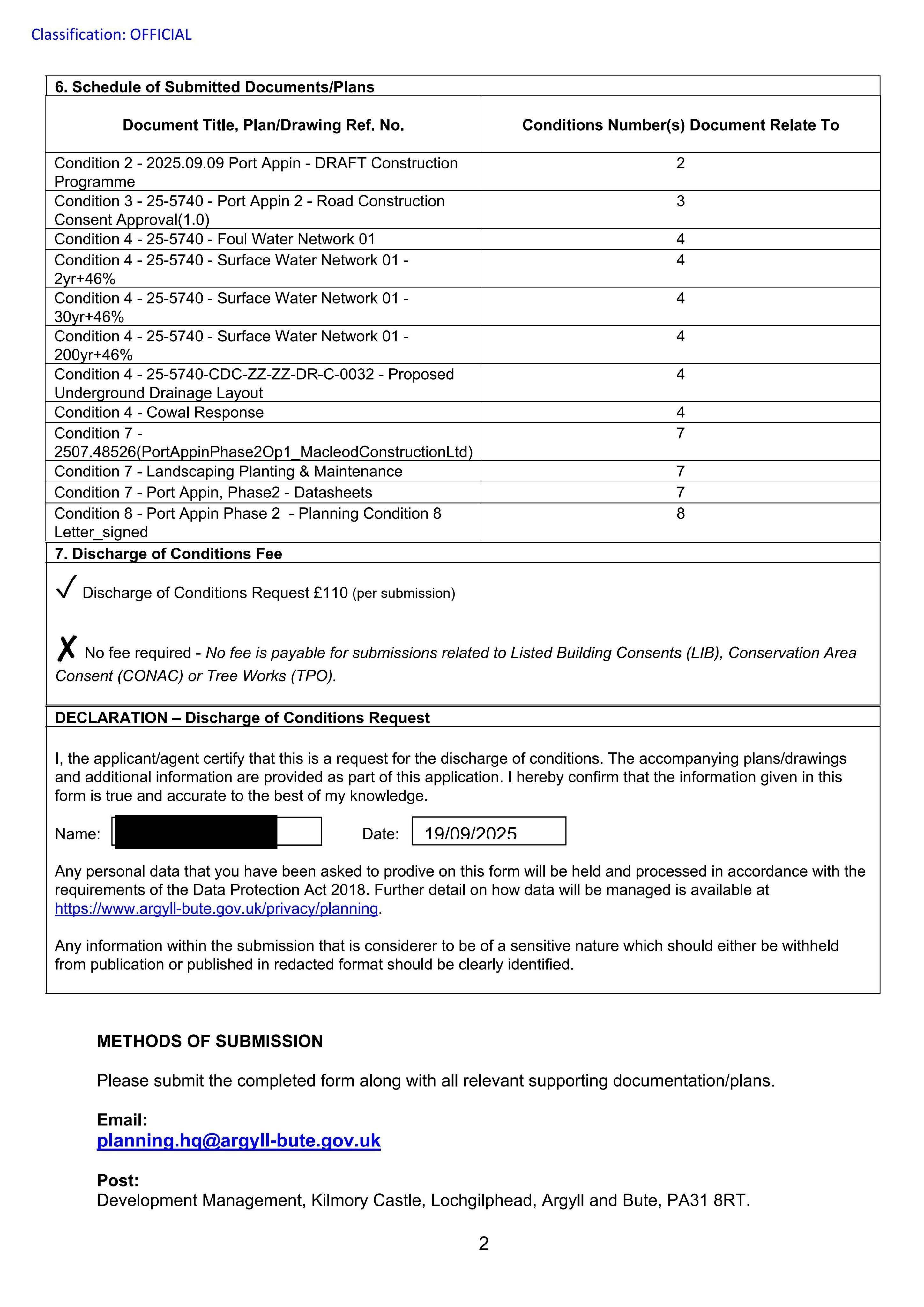 Planning document