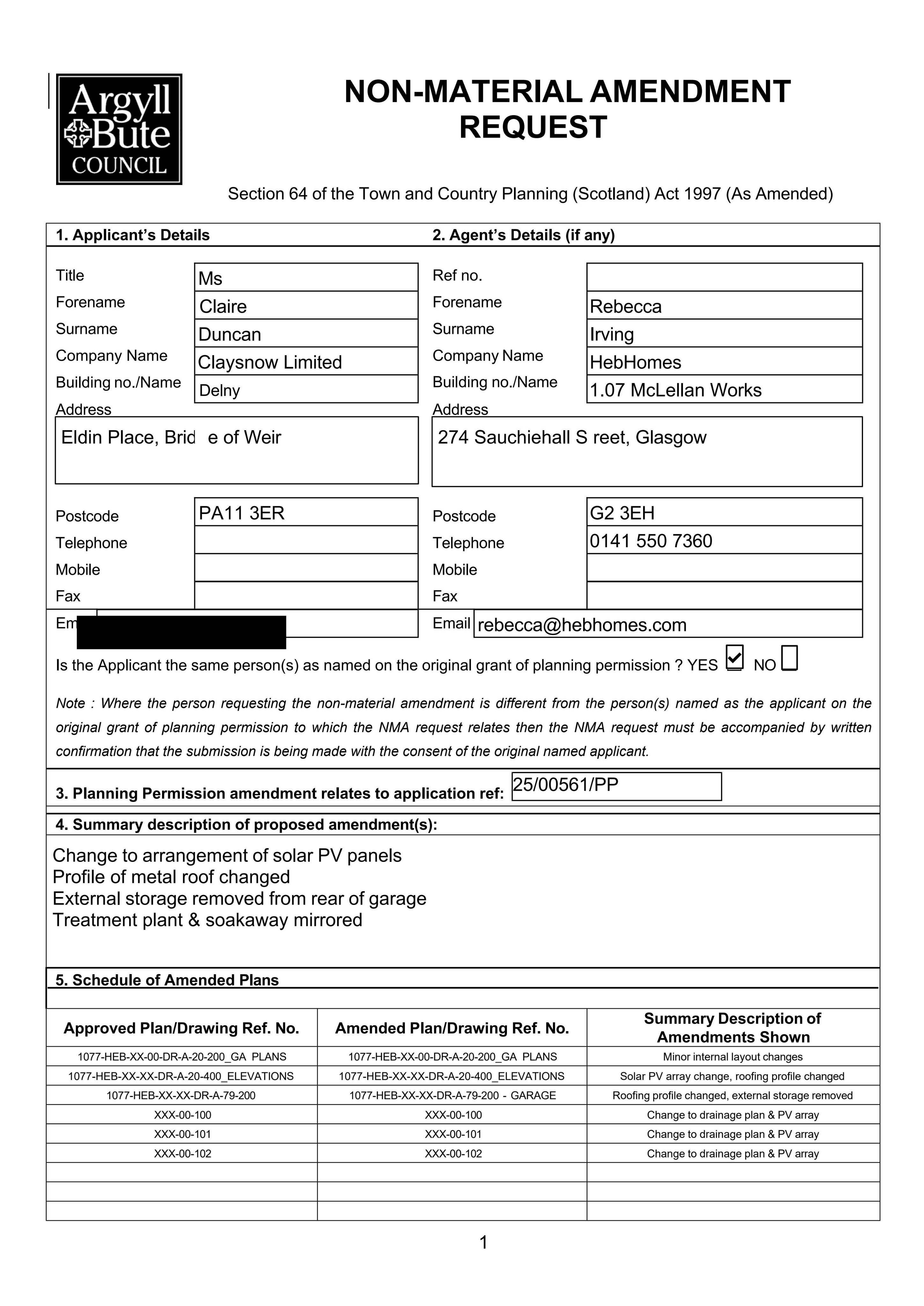 Planning document