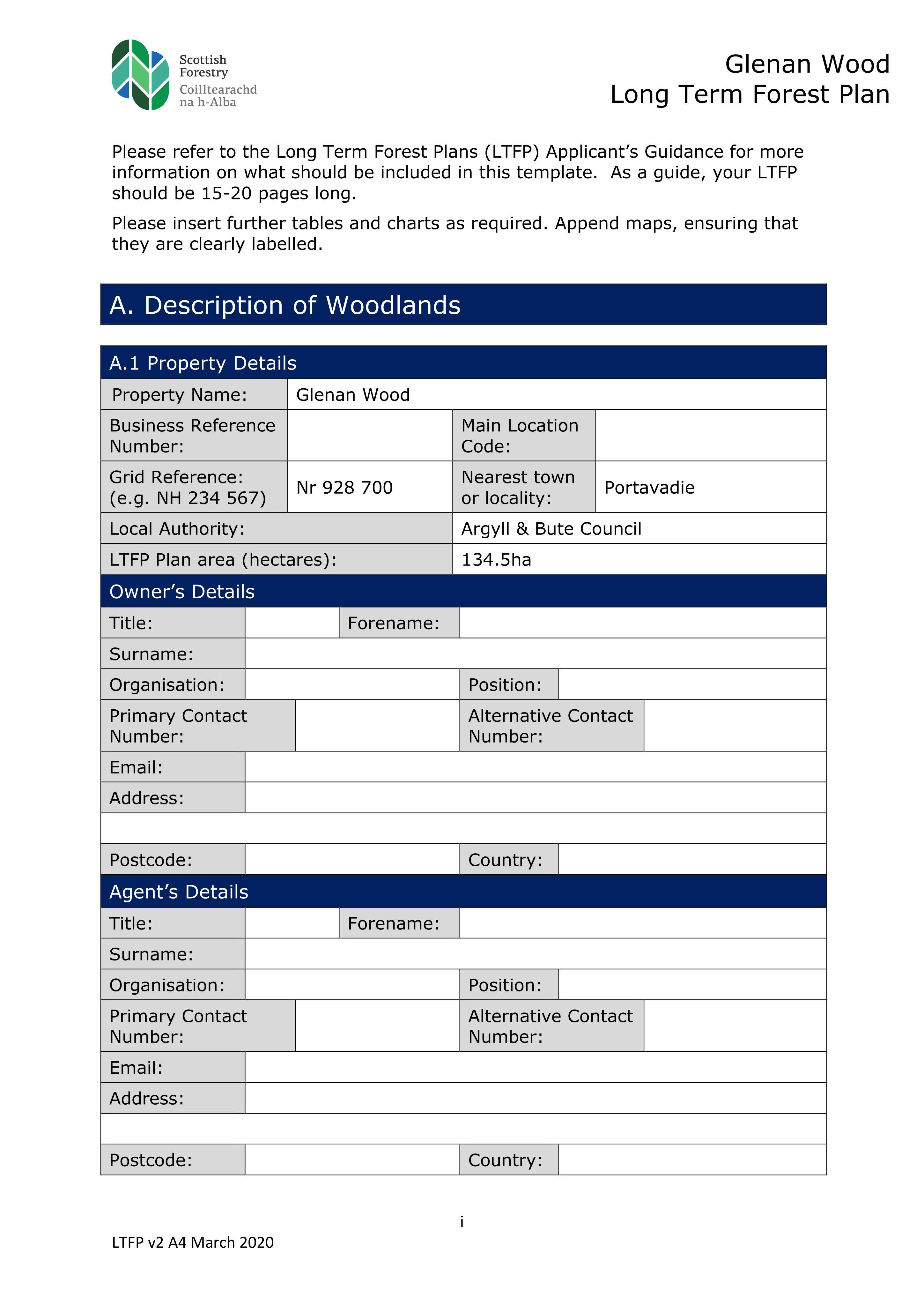 Planning document