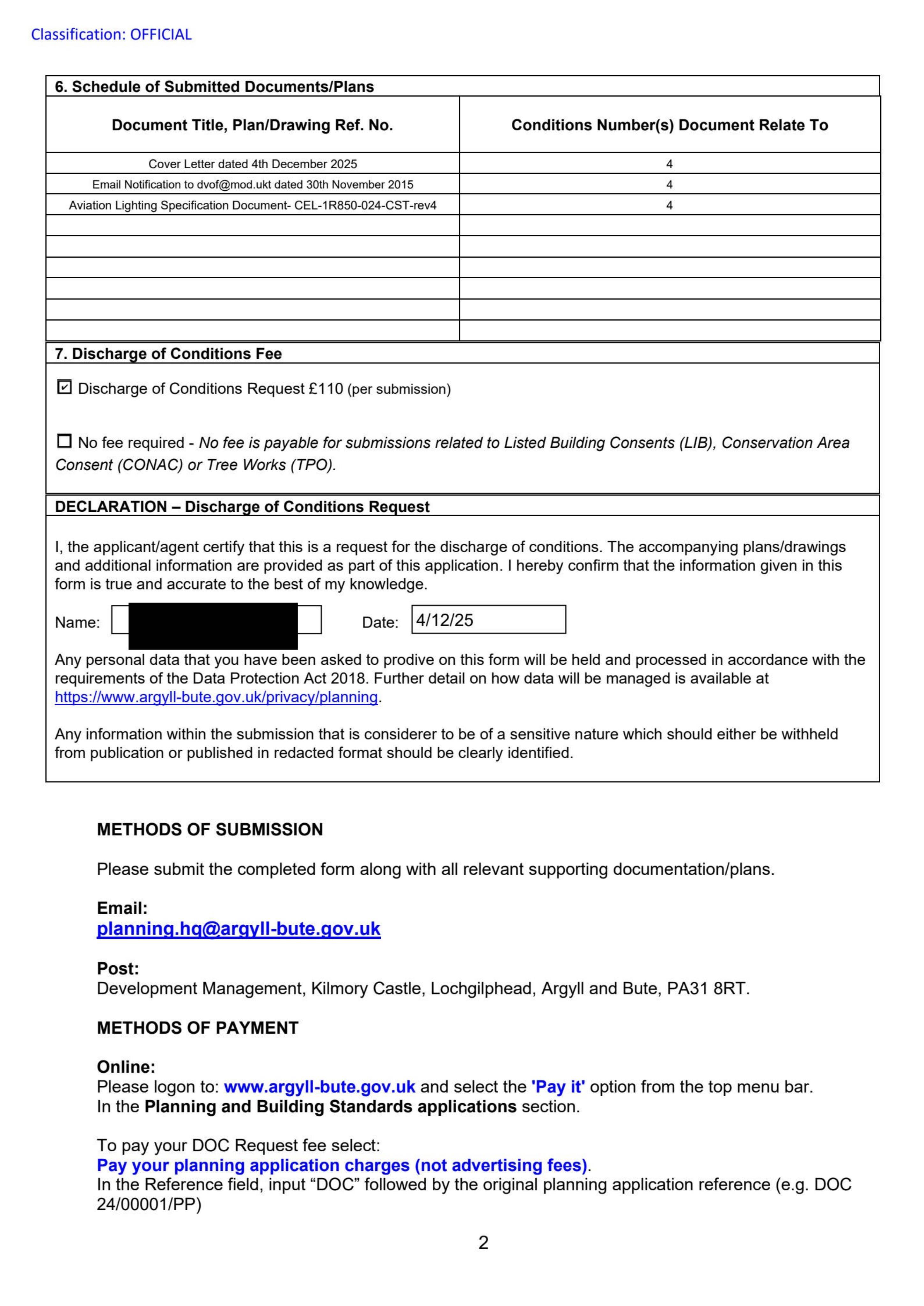 Planning document