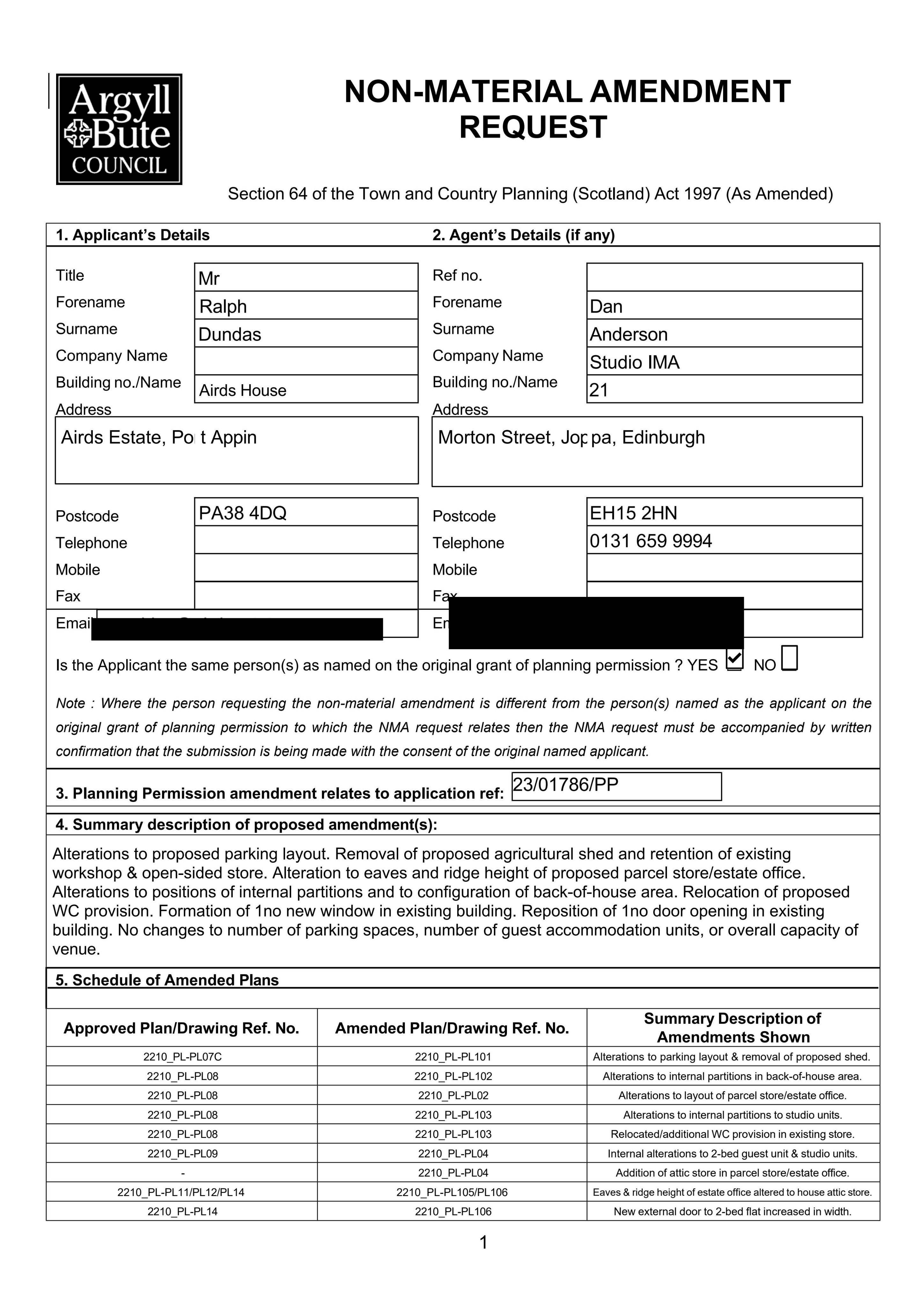 Planning document