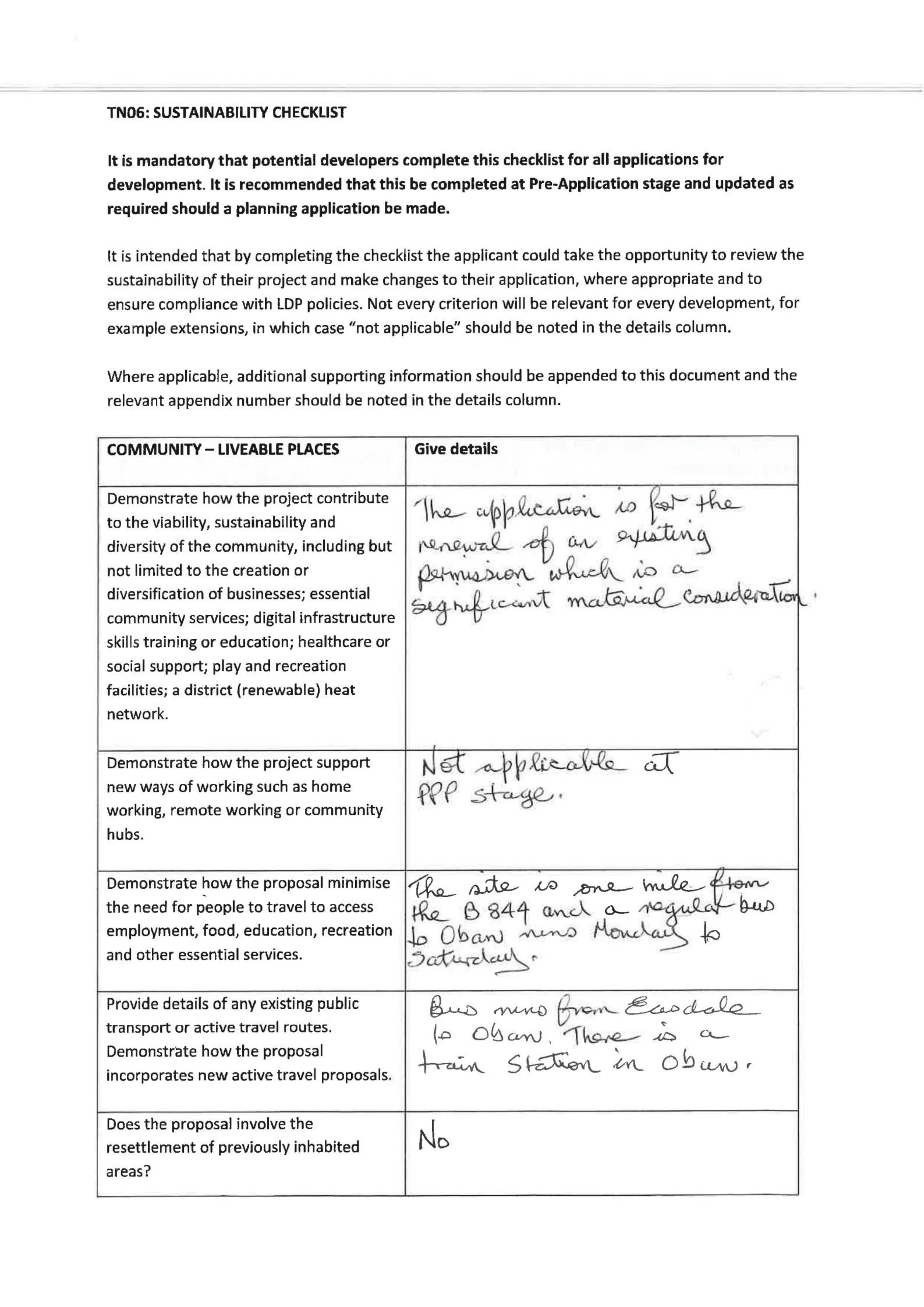 Planning document