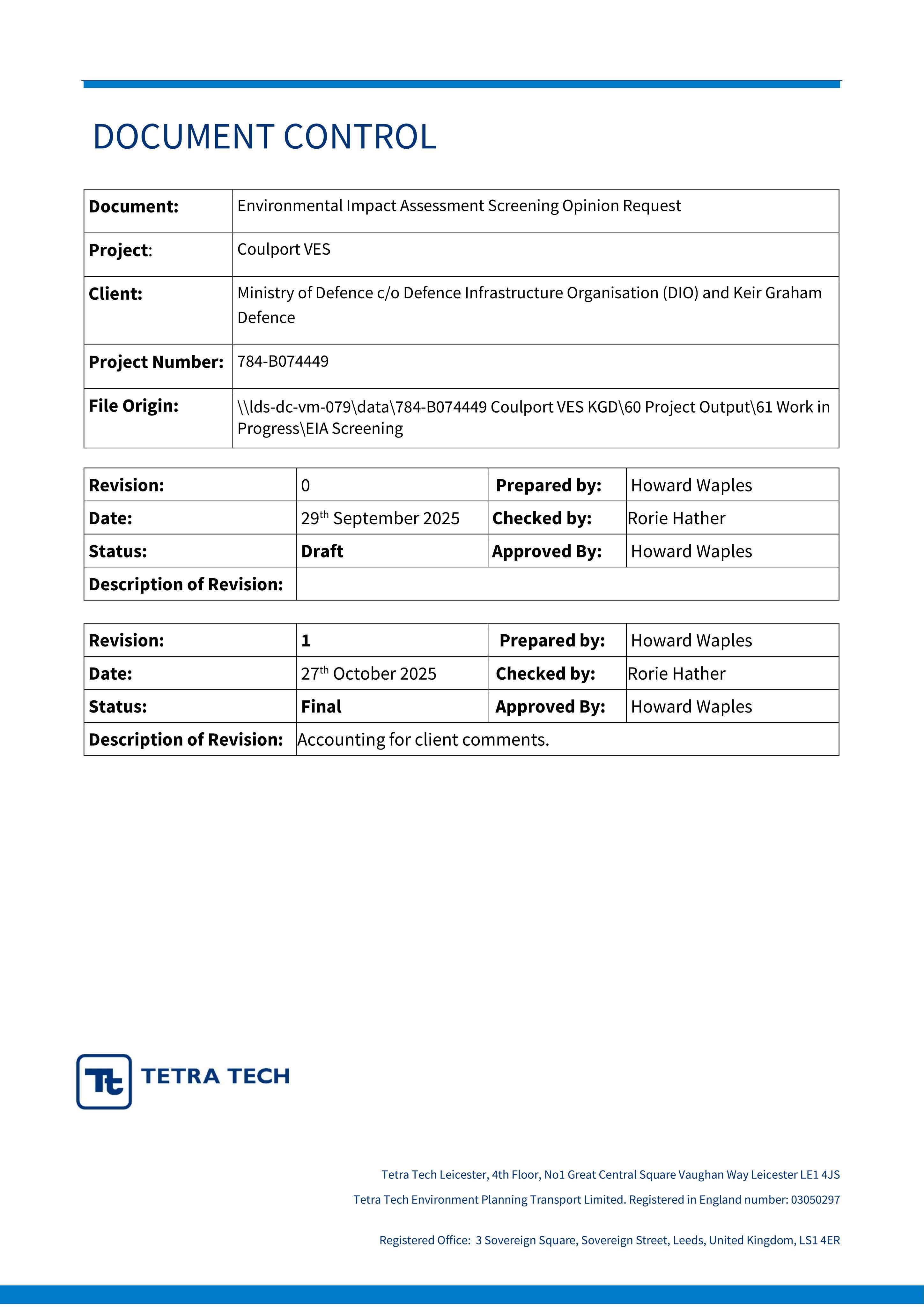Planning document