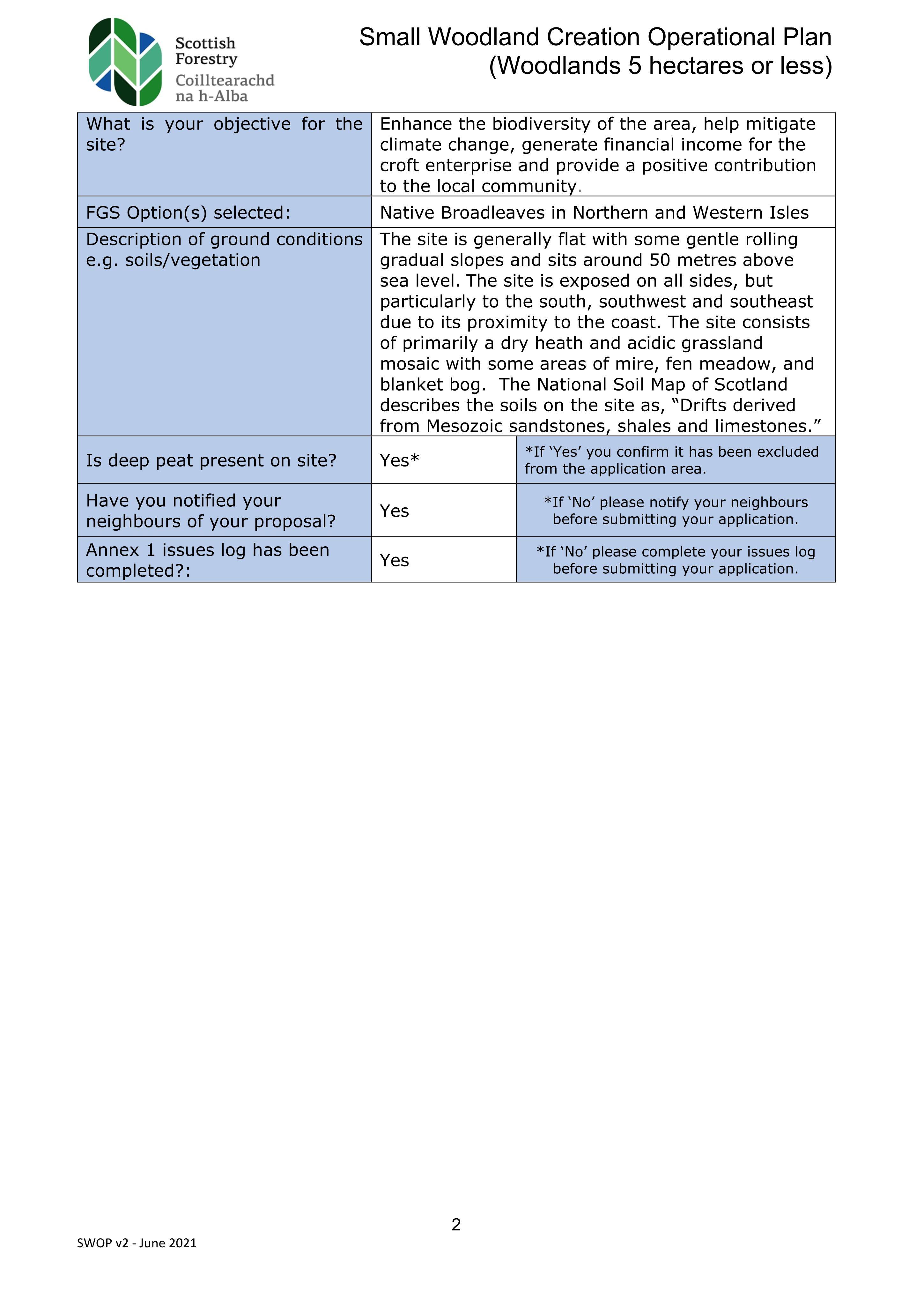Planning document