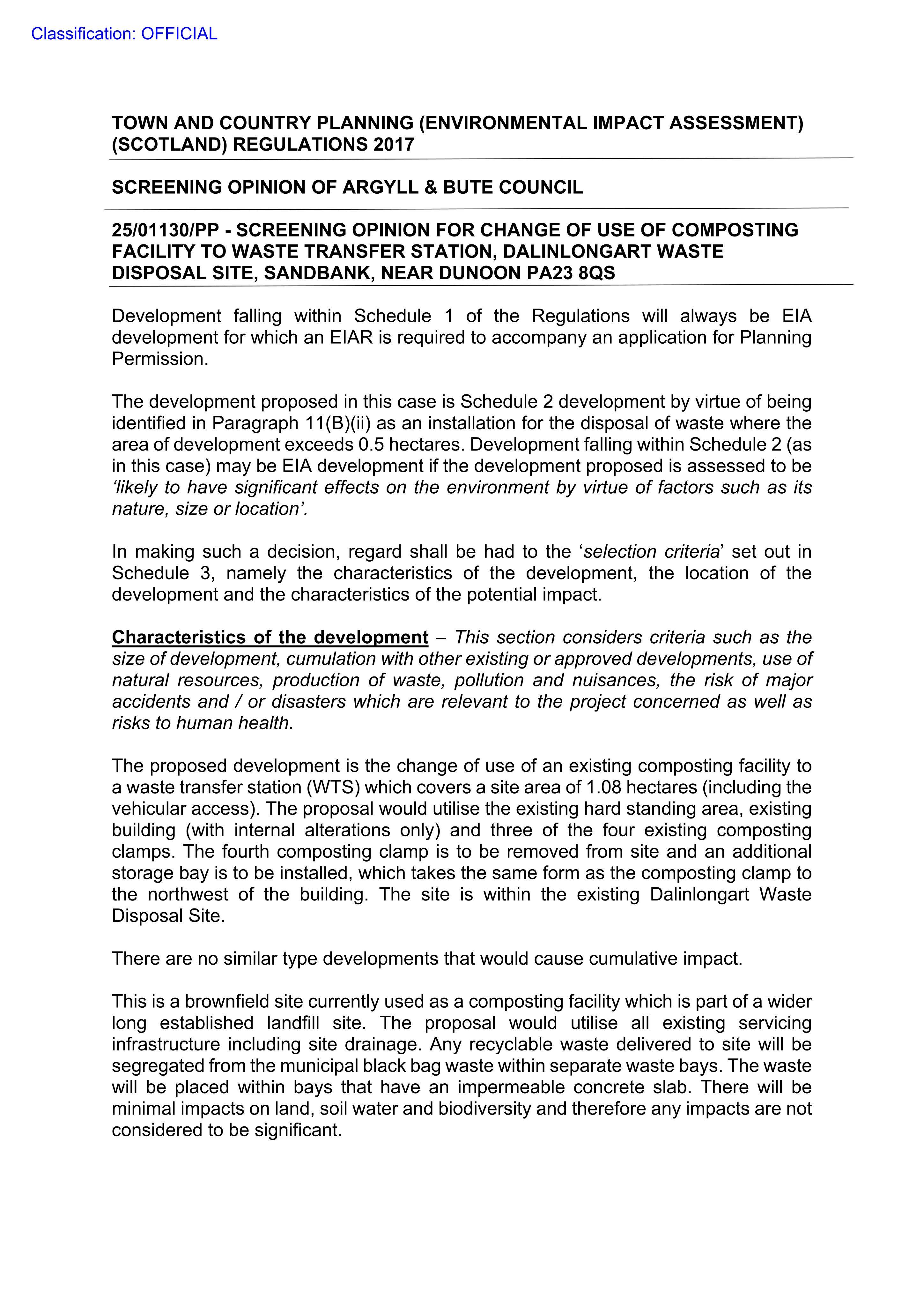 Planning document