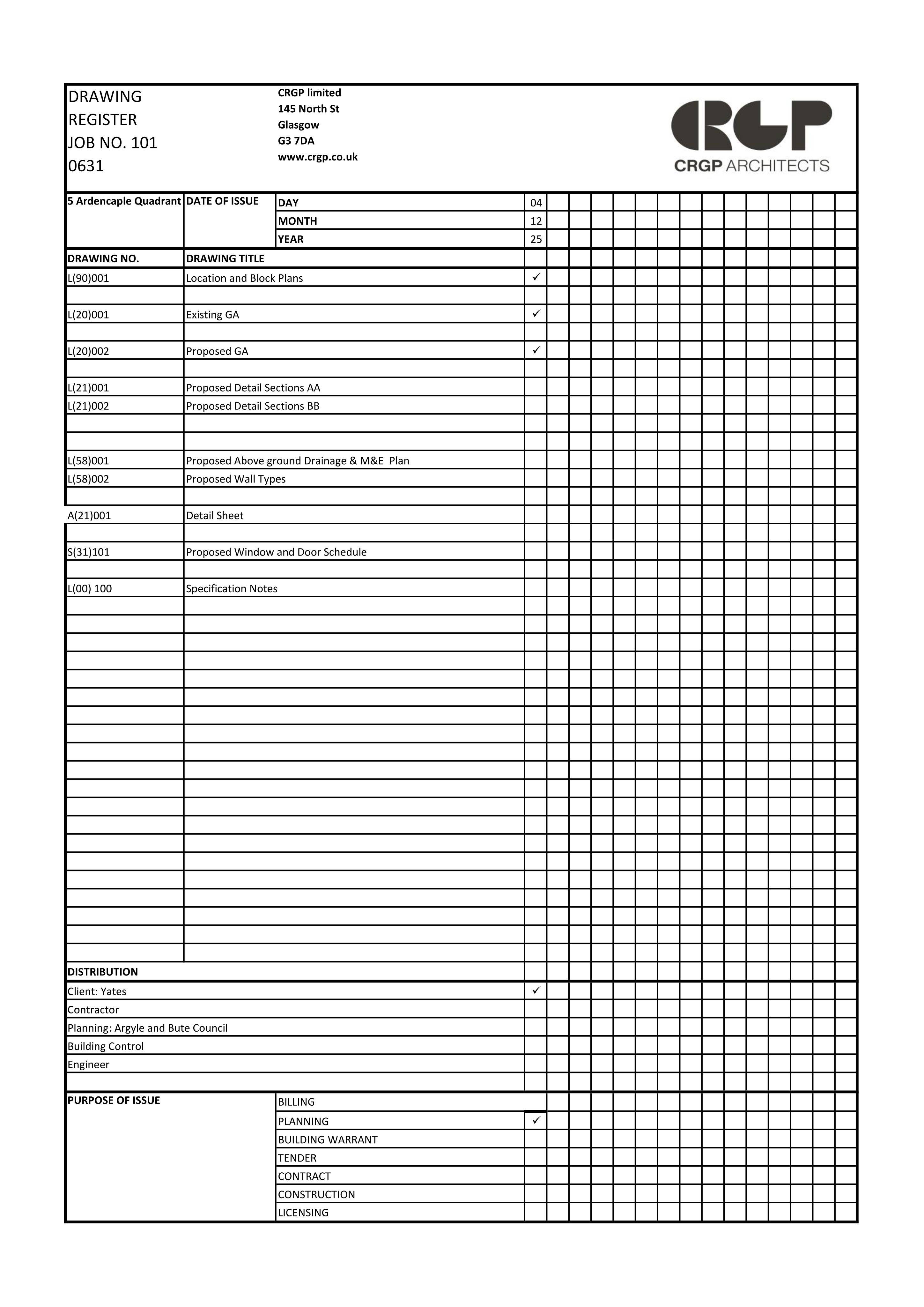 Planning document